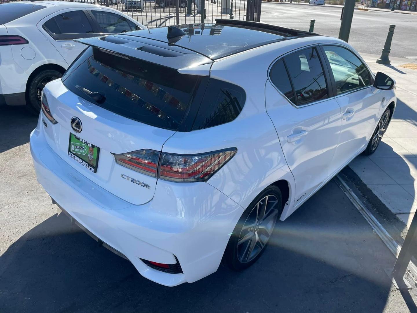 2015 WHITE Lexus CT 200h F-Sport (JTHKD5BH0F2) with an 1.8L L4 HYBRID engine, Continuously Variable Transmission transmission, located at 744 E Miner Ave, Stockton, CA, 95202, (209) 944-5770, 37.956863, -121.282082 - Photo#9