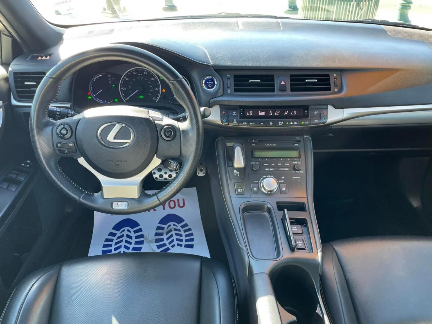 2015 WHITE Lexus CT 200h F-Sport (JTHKD5BH0F2) with an 1.8L L4 HYBRID engine, Continuously Variable Transmission transmission, located at 744 E Miner Ave, Stockton, CA, 95202, (209) 944-5770, 37.956863, -121.282082 - Photo#10