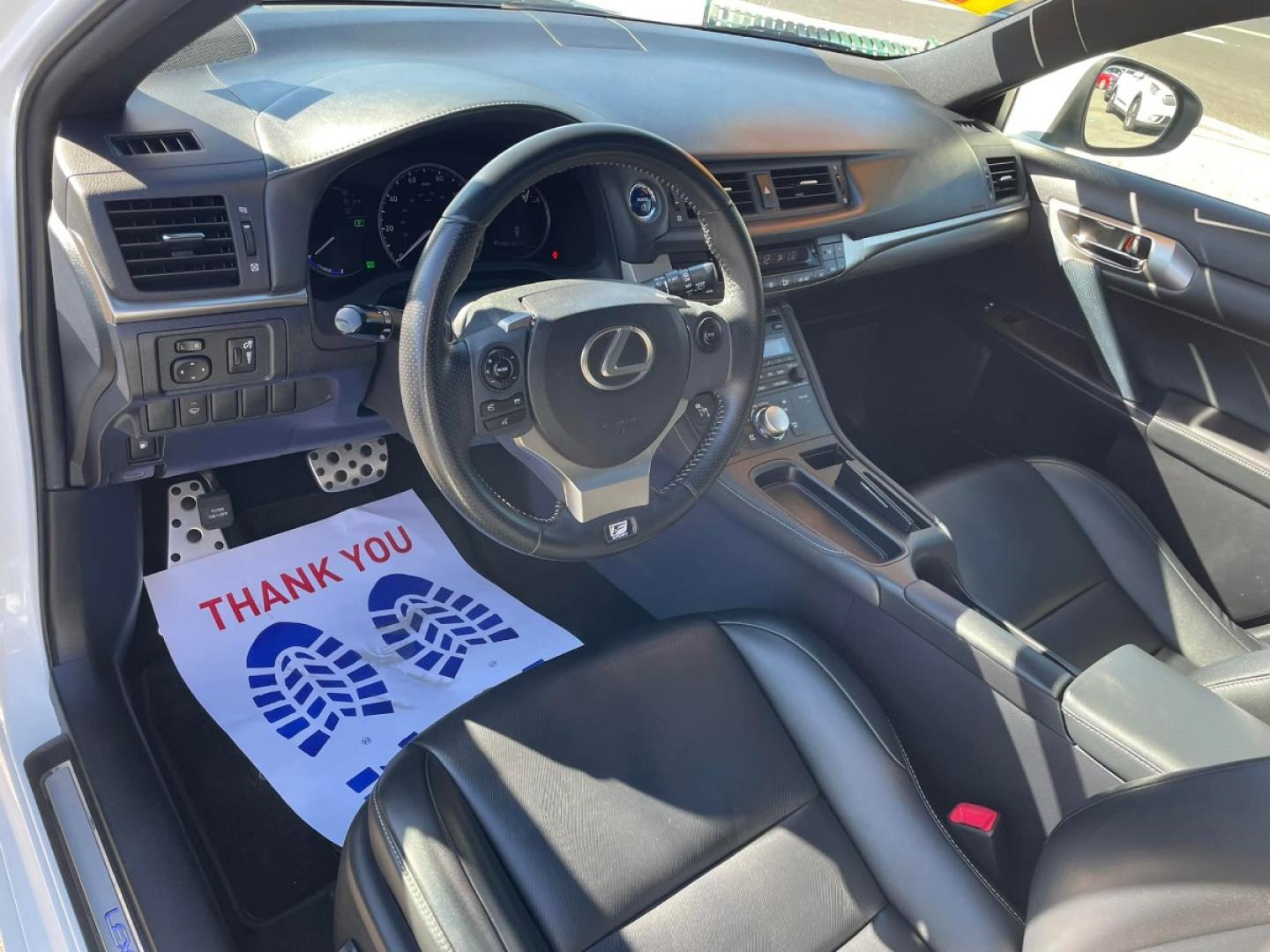 2015 WHITE Lexus CT 200h F-Sport (JTHKD5BH0F2) with an 1.8L L4 HYBRID engine, Continuously Variable Transmission transmission, located at 744 E Miner Ave, Stockton, CA, 95202, (209) 944-5770, 37.956863, -121.282082 - Photo#12