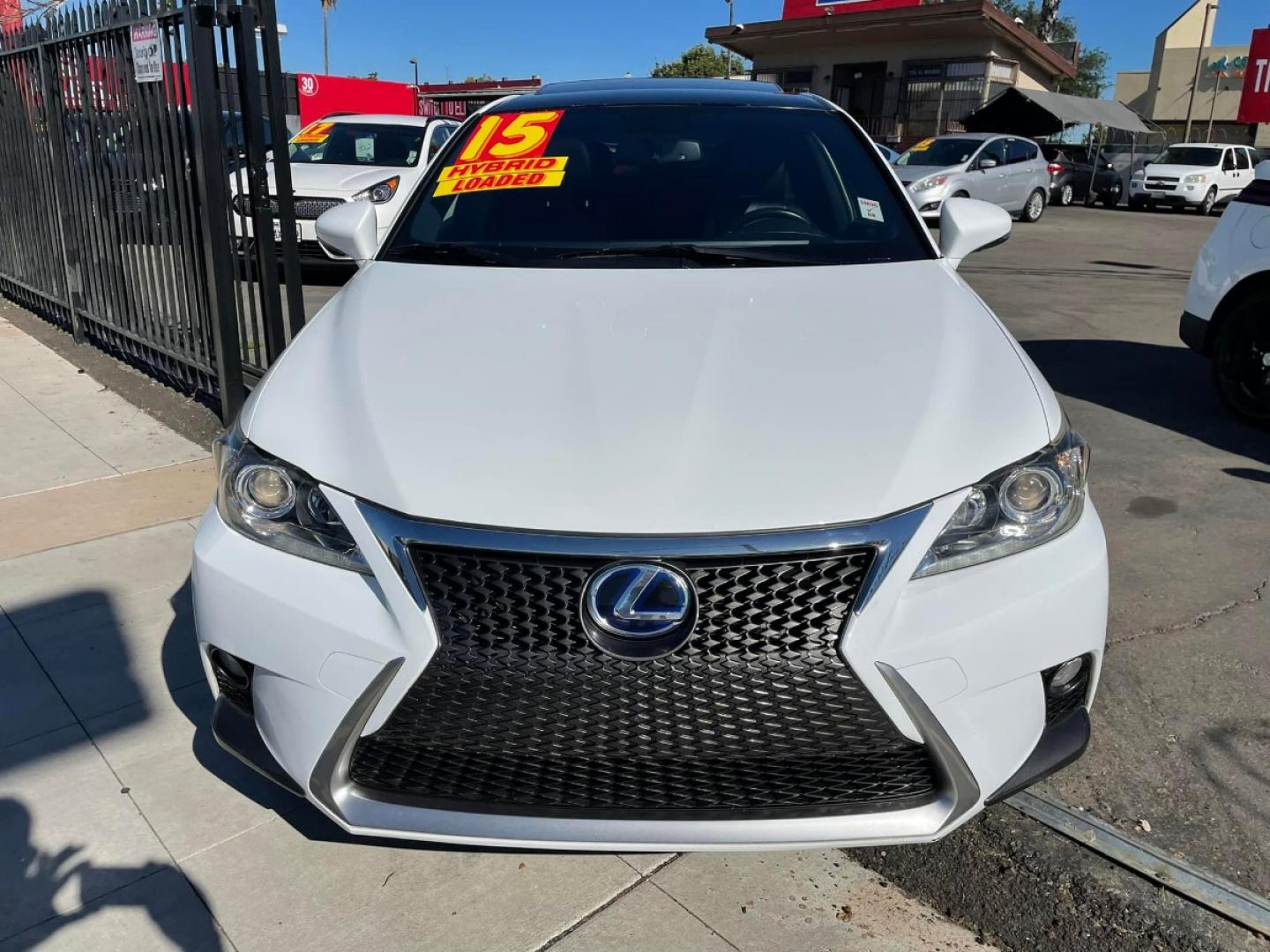 2015 WHITE Lexus CT 200h F-Sport (JTHKD5BH0F2) with an 1.8L L4 HYBRID engine, Continuously Variable Transmission transmission, located at 744 E Miner Ave, Stockton, CA, 95202, (209) 944-5770, 37.956863, -121.282082 - Photo#2