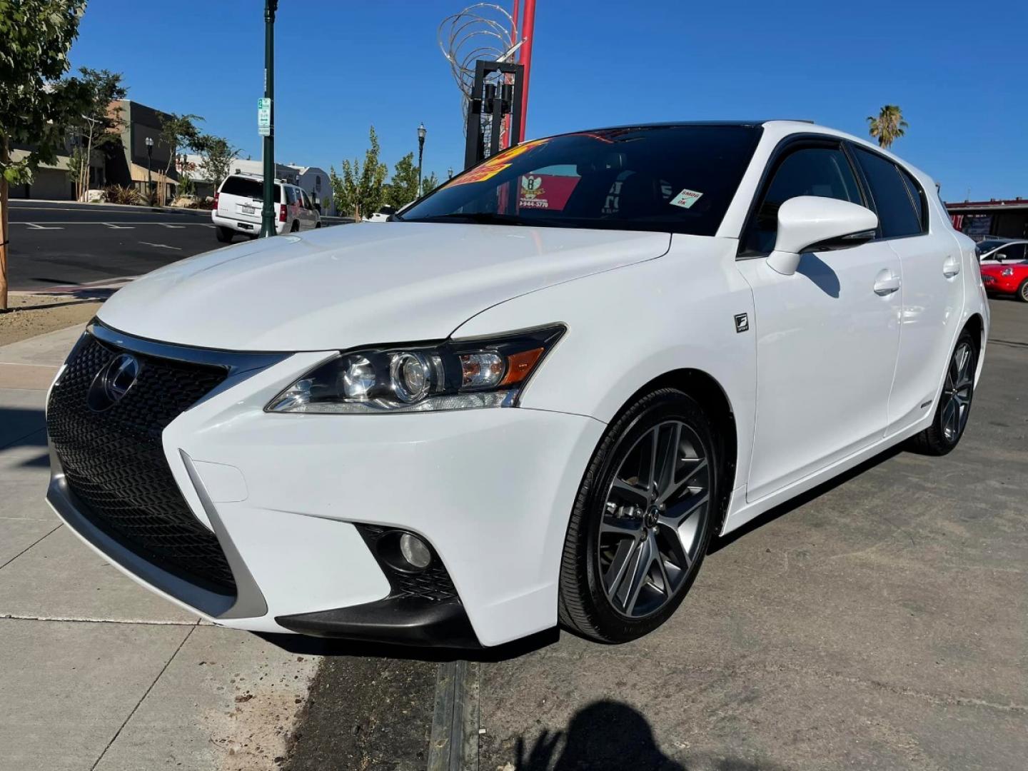 2015 WHITE Lexus CT 200h F-Sport (JTHKD5BH0F2) with an 1.8L L4 HYBRID engine, Continuously Variable Transmission transmission, located at 744 E Miner Ave, Stockton, CA, 95202, (209) 944-5770, 37.956863, -121.282082 - Photo#3