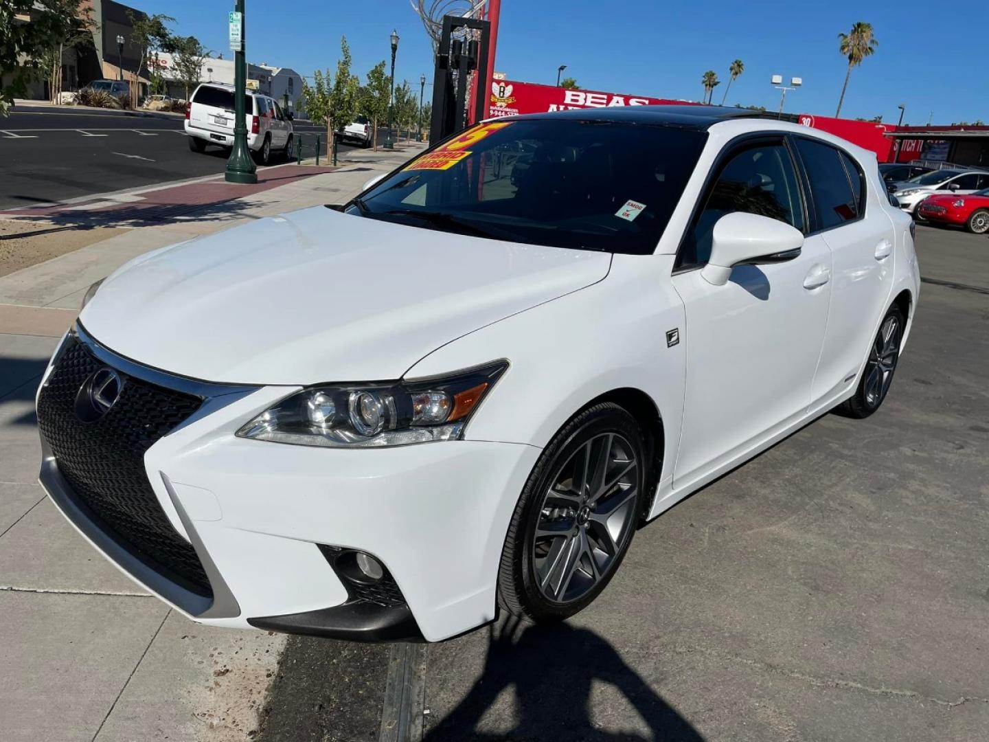 2015 WHITE Lexus CT 200h F-Sport (JTHKD5BH0F2) with an 1.8L L4 HYBRID engine, Continuously Variable Transmission transmission, located at 744 E Miner Ave, Stockton, CA, 95202, (209) 944-5770, 37.956863, -121.282082 - Photo#4