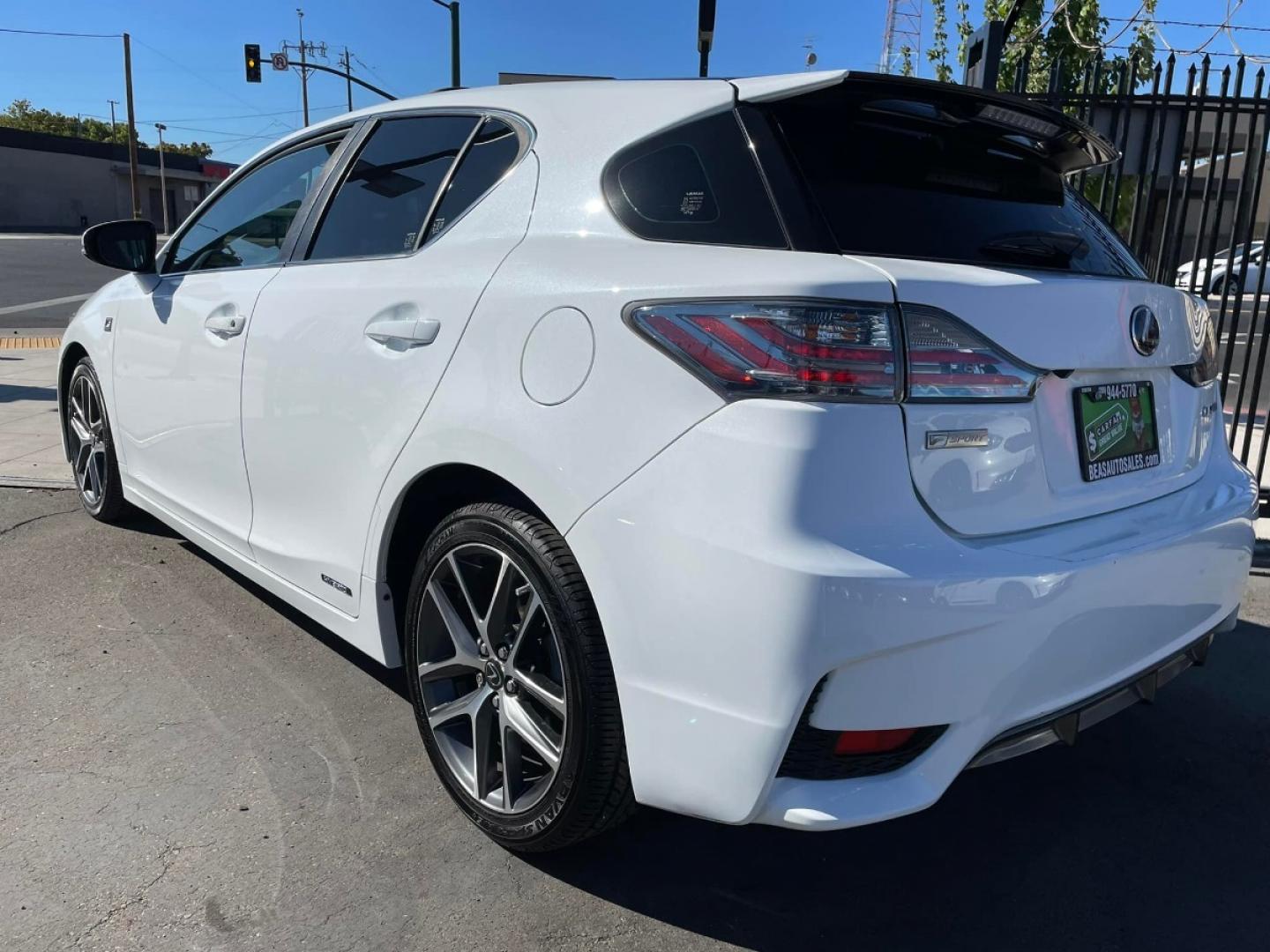 2015 WHITE Lexus CT 200h F-Sport (JTHKD5BH0F2) with an 1.8L L4 HYBRID engine, Continuously Variable Transmission transmission, located at 744 E Miner Ave, Stockton, CA, 95202, (209) 944-5770, 37.956863, -121.282082 - Photo#6