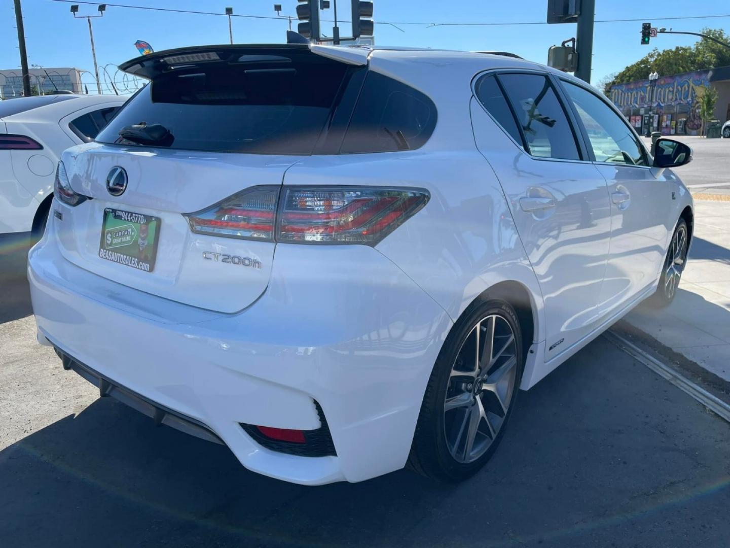 2015 WHITE Lexus CT 200h F-Sport (JTHKD5BH0F2) with an 1.8L L4 HYBRID engine, Continuously Variable Transmission transmission, located at 744 E Miner Ave, Stockton, CA, 95202, (209) 944-5770, 37.956863, -121.282082 - Photo#8