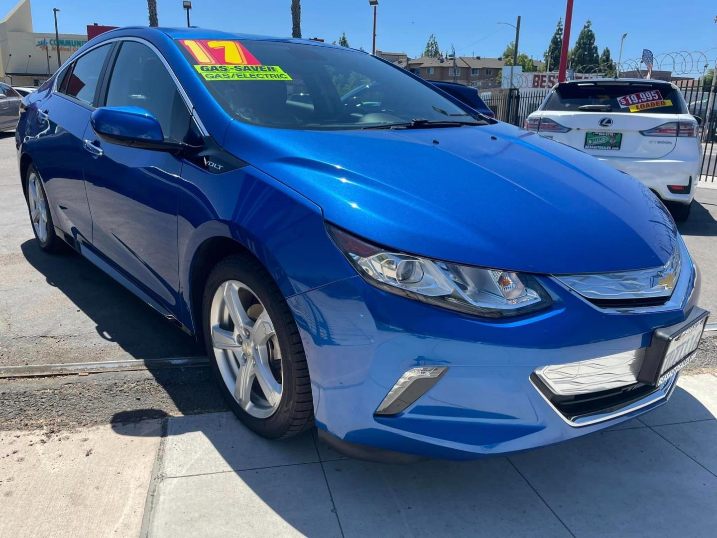 2017 Blue Chevrolet Volt LT (1G1RC6S54HU) with an 1.5L L4 DOHC 16V engine, CVT transmission, located at 744 E Miner Ave, Stockton, CA, 95202, (209) 944-5770, 37.956863, -121.282082 - Photo#0