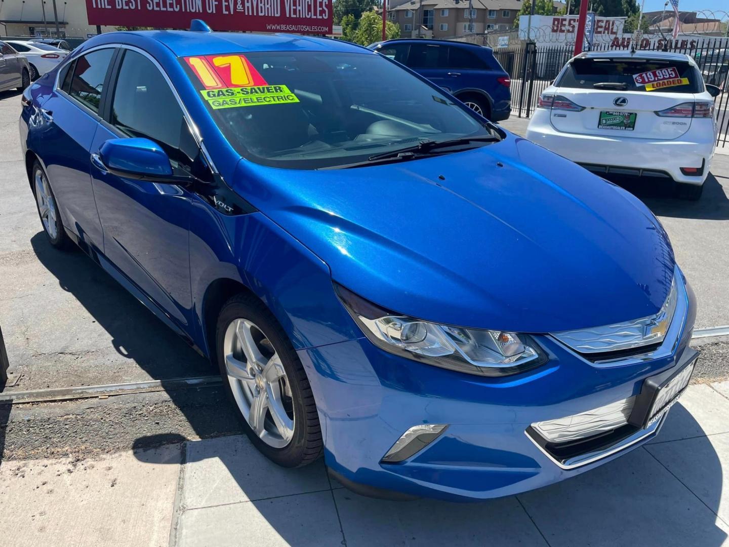 2017 Blue Chevrolet Volt LT (1G1RC6S54HU) with an 1.5L L4 DOHC 16V engine, CVT transmission, located at 744 E Miner Ave, Stockton, CA, 95202, (209) 944-5770, 37.956863, -121.282082 - Photo#1