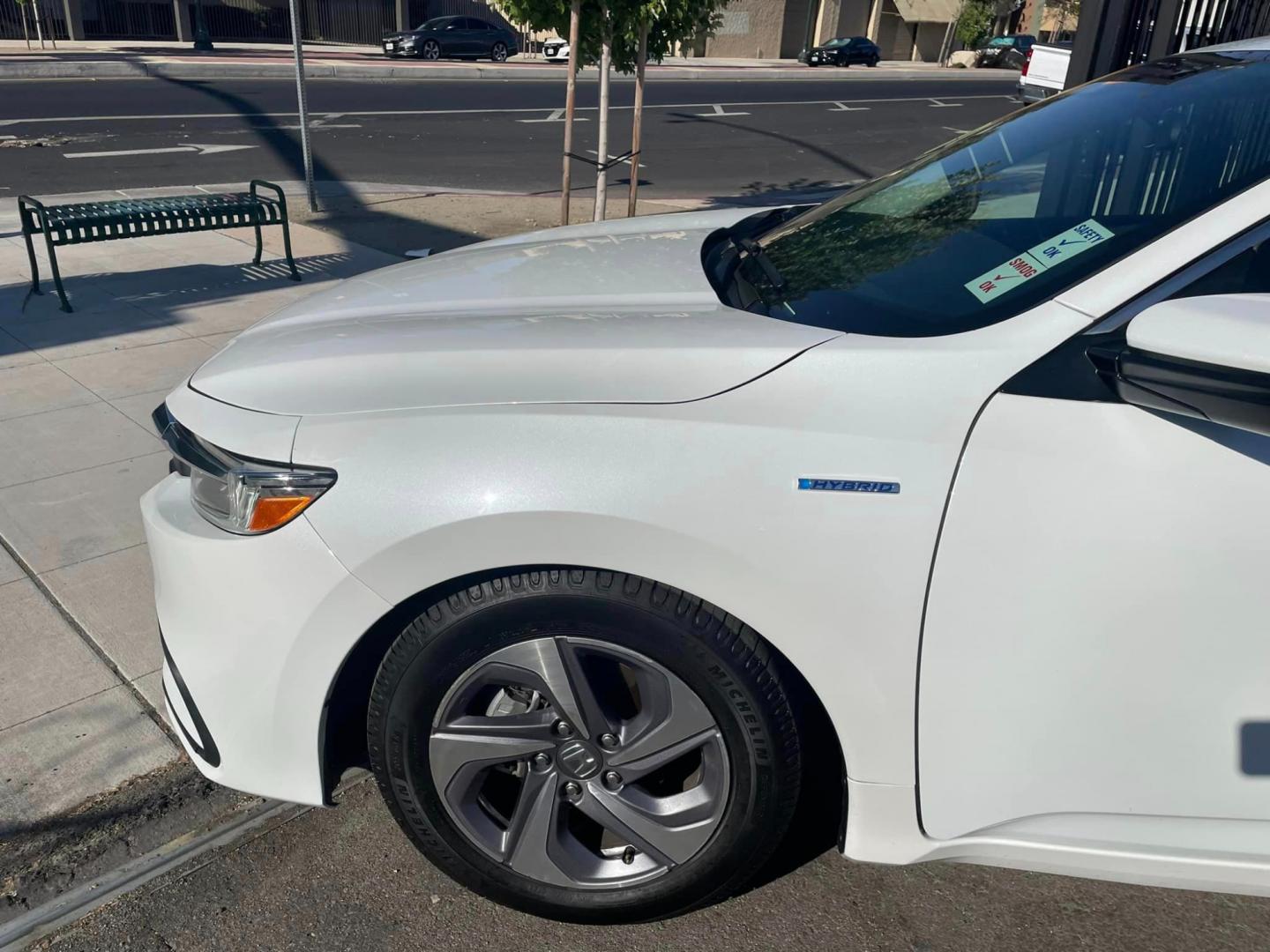 2020 WHITE /BLACK Honda Insight EX (19XZE4F54LE) with an 1.5L L4 DOHC 16V engine, CVT transmission, located at 744 E Miner Ave, Stockton, CA, 95202, (209) 944-5770, 37.956863, -121.282082 - PLUS TAXES AND FEES - Photo#4