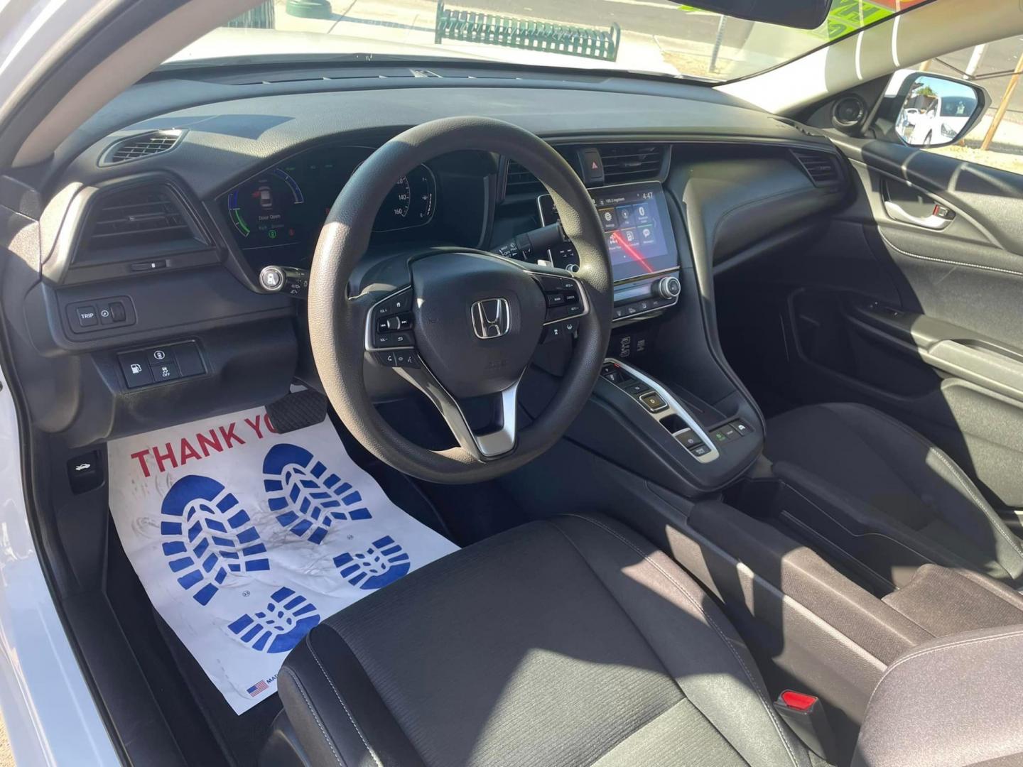 2020 WHITE /BLACK Honda Insight EX (19XZE4F54LE) with an 1.5L L4 DOHC 16V engine, CVT transmission, located at 744 E Miner Ave, Stockton, CA, 95202, (209) 944-5770, 37.956863, -121.282082 - PLUS TAXES AND FEES - Photo#7