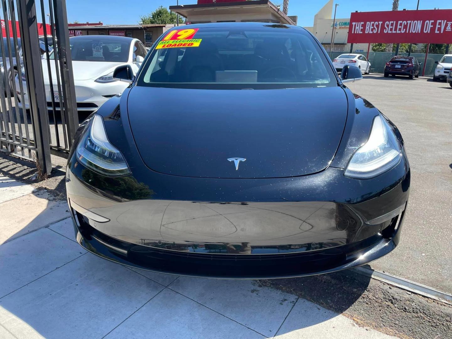 2019 BLACK /BLACK Tesla Model 3 Base (5YJ3E1EA4KF) with an ELECTRIC engine, 1A transmission, located at 744 E Miner Ave, Stockton, CA, 95202, (209) 944-5770, 37.956863, -121.282082 - PLUS TAXES AND FEES - Photo#1