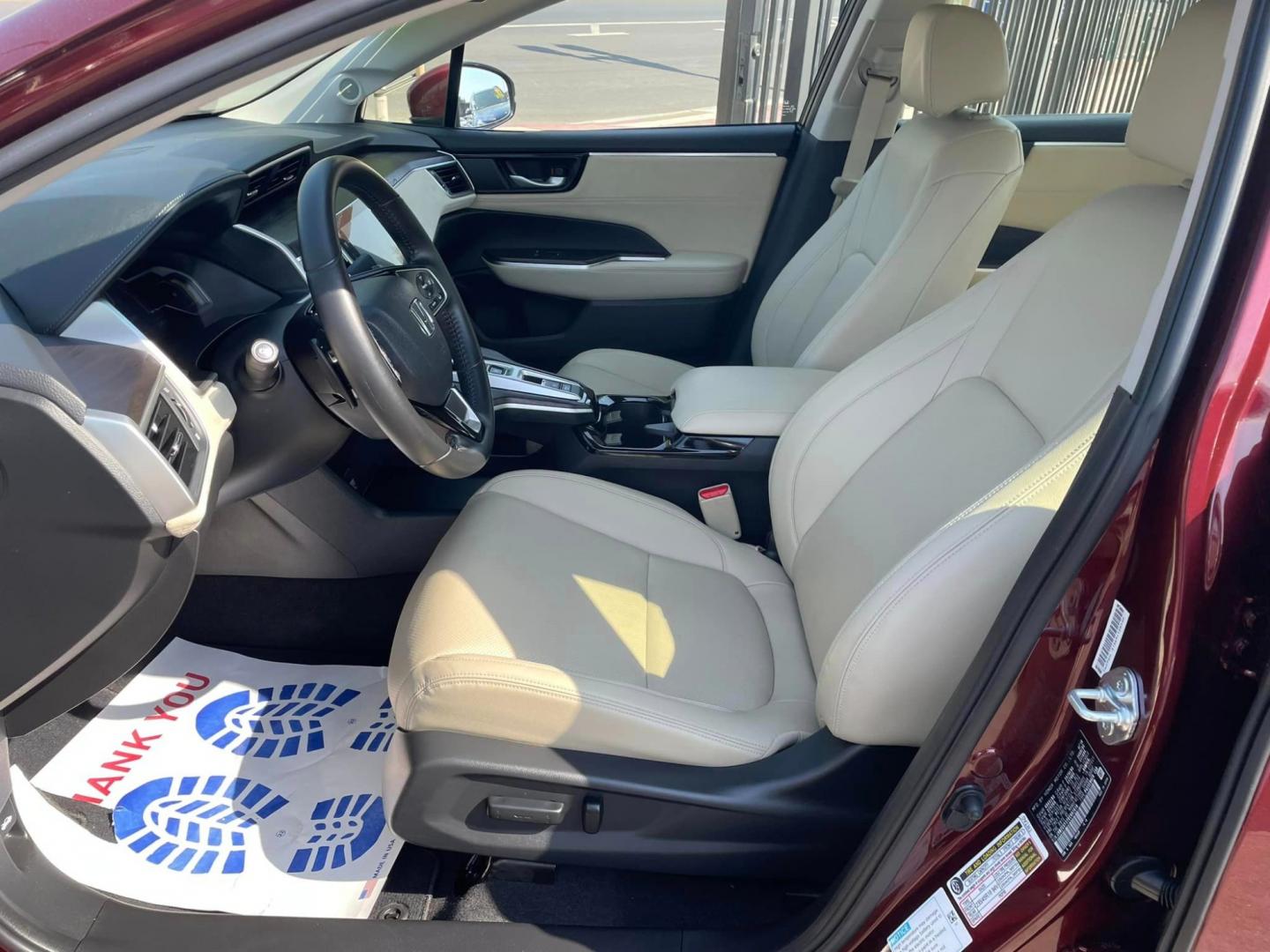 2019 Burgundy Honda Clarity Touring Plug-In Hybrid (JHMZC5F37KC) with an 1.5L L4 DOHC 16V HYBRID engine, CVT transmission, located at 744 E Miner Ave, Stockton, CA, 95202, (209) 944-5770, 37.956863, -121.282082 - PLUS TAXES AND FEES - Photo#7