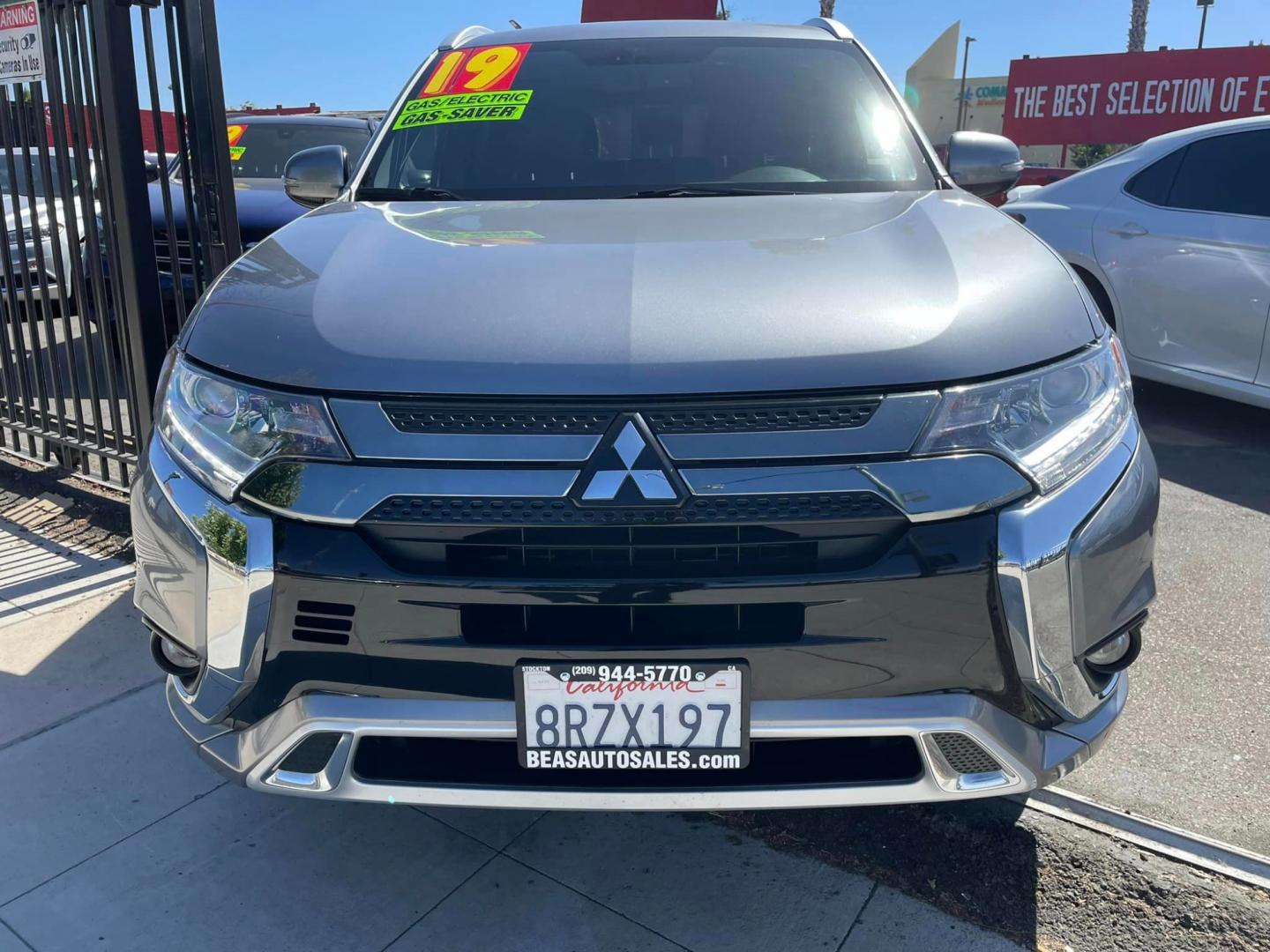 2019 GRAY /BLACK Mitsubishi Outlander PHEV SEL (JA4J24A5XKZ) with an 2.0L L4 DOHC 16V HYBRID engine, 1A transmission, located at 744 E Miner Ave, Stockton, CA, 95202, (209) 944-5770, 37.956863, -121.282082 - PLUS TAXES AND FEES - Photo#2