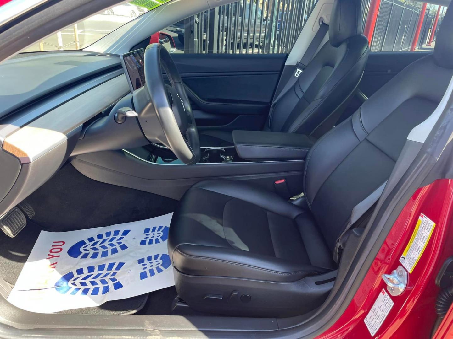 2018 RED /BLACK Tesla Model 3 Base (5YJ3E1EA9JF) with an ELECTRIC engine, 1A transmission, located at 744 E Miner Ave, Stockton, CA, 95202, (209) 944-5770, 37.956863, -121.282082 - Photo#6