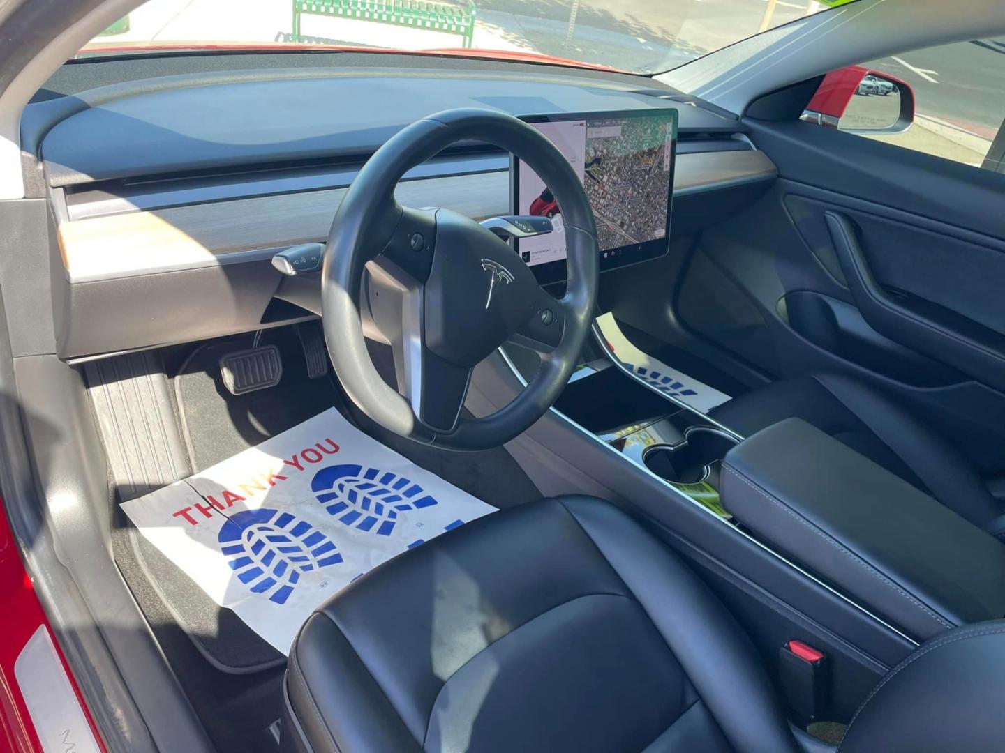 2018 RED /BLACK Tesla Model 3 Base (5YJ3E1EA9JF) with an ELECTRIC engine, 1A transmission, located at 744 E Miner Ave, Stockton, CA, 95202, (209) 944-5770, 37.956863, -121.282082 - Photo#7