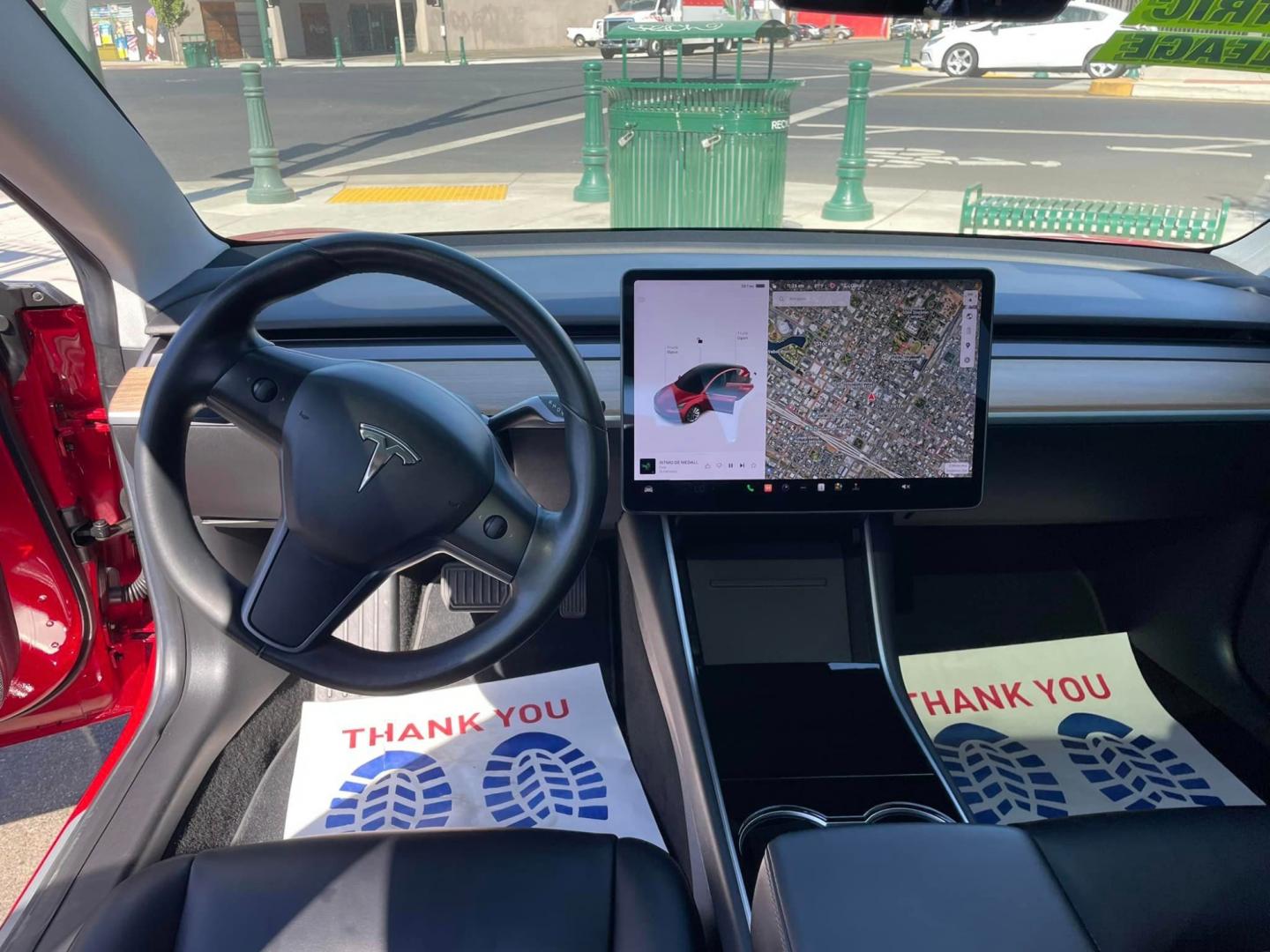 2018 RED /BLACK Tesla Model 3 Base (5YJ3E1EA9JF) with an ELECTRIC engine, 1A transmission, located at 744 E Miner Ave, Stockton, CA, 95202, (209) 944-5770, 37.956863, -121.282082 - Photo#8