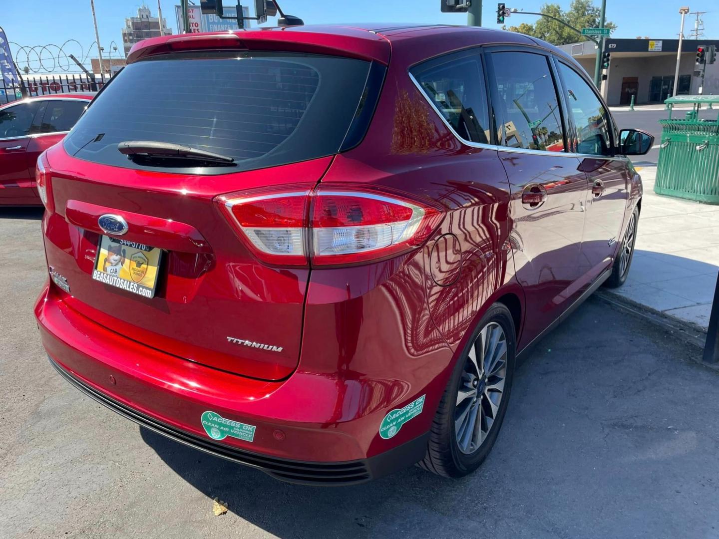 2017 RED Ford C-Max Energi Titanium (1FADP5FU1HL) with an 2.0L L4 DOHC 16V HYBRID engine, CVT transmission, located at 744 E Miner Ave, Stockton, CA, 95202, (209) 944-5770, 37.956863, -121.282082 - Photo#10