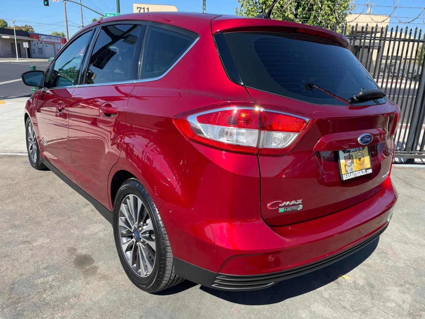 2017 RED Ford C-Max Energi Titanium (1FADP5FU1HL) with an 2.0L L4 DOHC 16V HYBRID engine, CVT transmission, located at 744 E Miner Ave, Stockton, CA, 95202, (209) 944-5770, 37.956863, -121.282082 - Photo#12