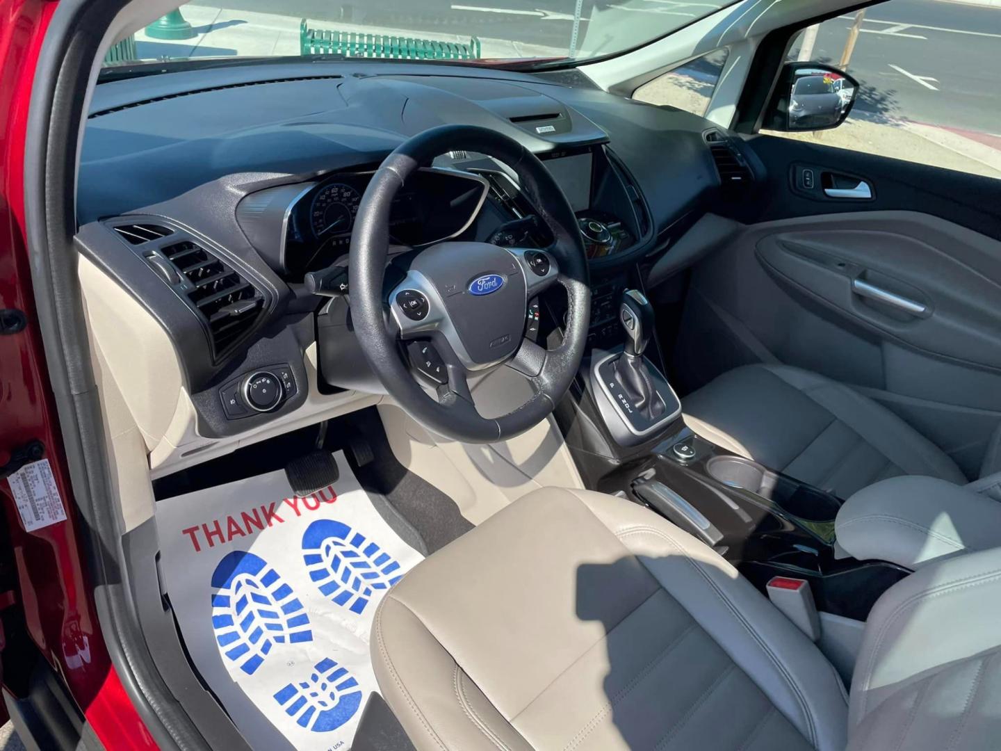 2017 RED Ford C-Max Energi Titanium (1FADP5FU1HL) with an 2.0L L4 DOHC 16V HYBRID engine, CVT transmission, located at 744 E Miner Ave, Stockton, CA, 95202, (209) 944-5770, 37.956863, -121.282082 - Photo#6