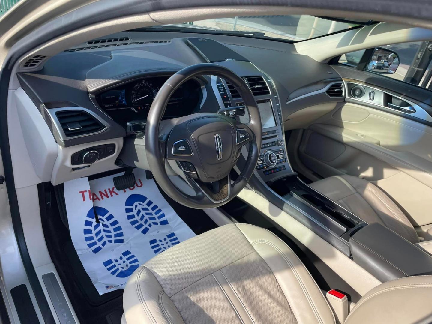 2017 White Gold /White Gold Lincoln MKZ Hybrid Reserve (3LN6L5MUXHR) with an 2.0L L4 DOHC 16V HYBRID engine, CVT transmission, located at 744 E Miner Ave, Stockton, CA, 95202, (209) 944-5770, 37.956863, -121.282082 - Photo#6