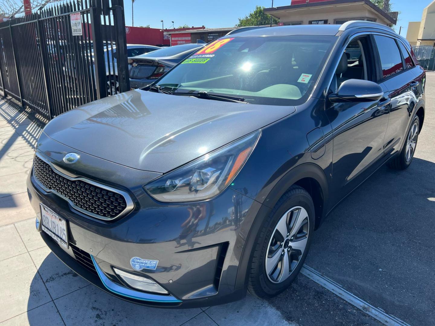 2018 DARK GRAY /GRAY Kia Niro Plug In Hybrid (KNDCC3LD6J5) , located at 744 E Miner Ave, Stockton, CA, 95202, (209) 944-5770, 37.956863, -121.282082 - PLUS TAXES AND FEES - Photo#2