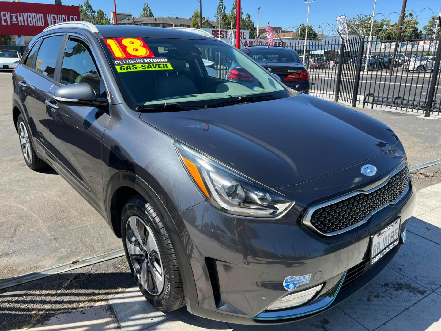 2018 DARK GRAY /GRAY Kia Niro Plug In Hybrid (KNDCC3LD6J5) , located at 744 E Miner Ave, Stockton, CA, 95202, (209) 944-5770, 37.956863, -121.282082 - PLUS TAXES AND FEES - Photo#0