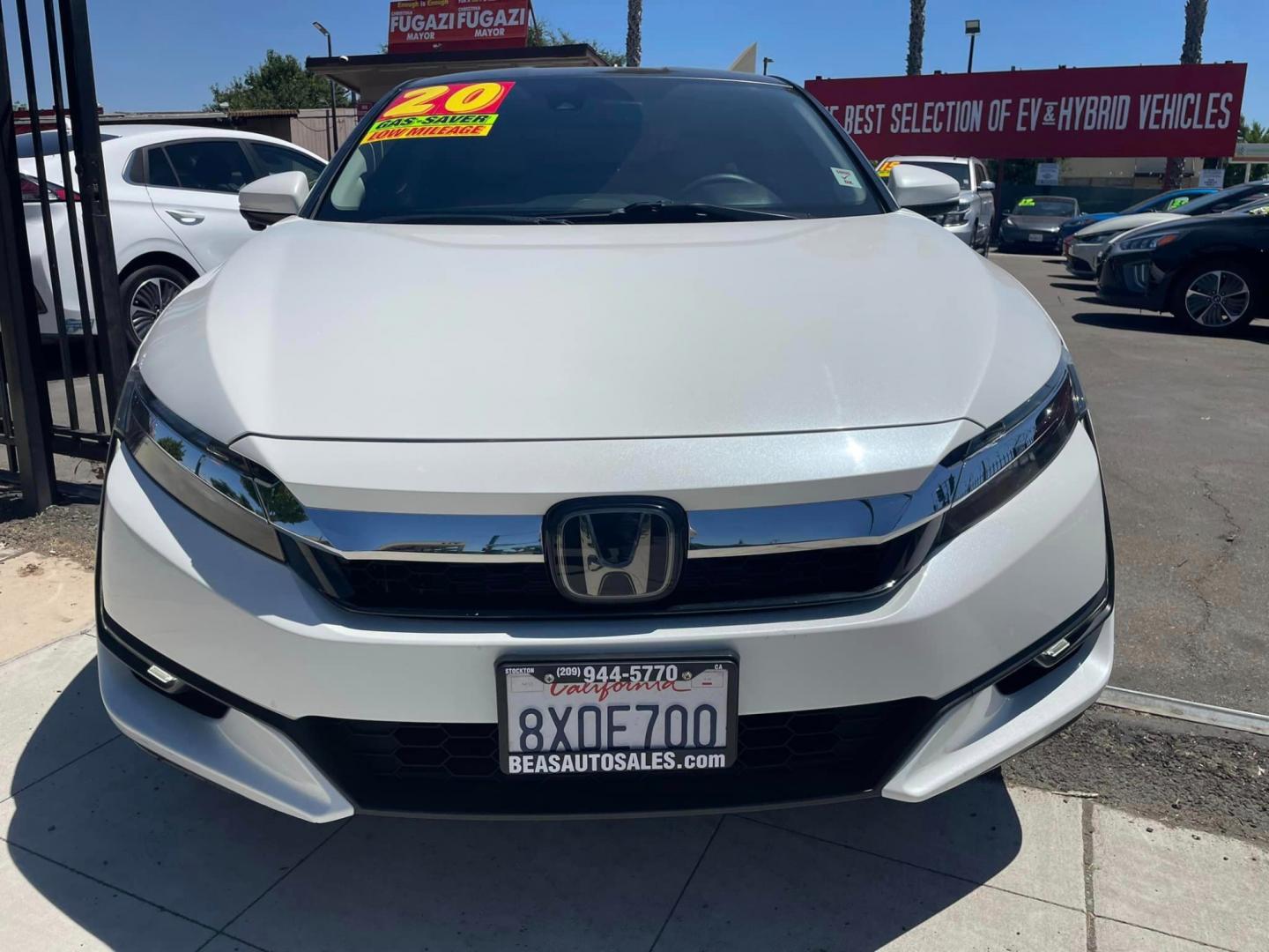 2020 WHITE /White Gold Honda Clarity (JHMZC5F1XLC) , located at 744 E Miner Ave, Stockton, CA, 95202, (209) 944-5770, 37.956863, -121.282082 - Photo#2