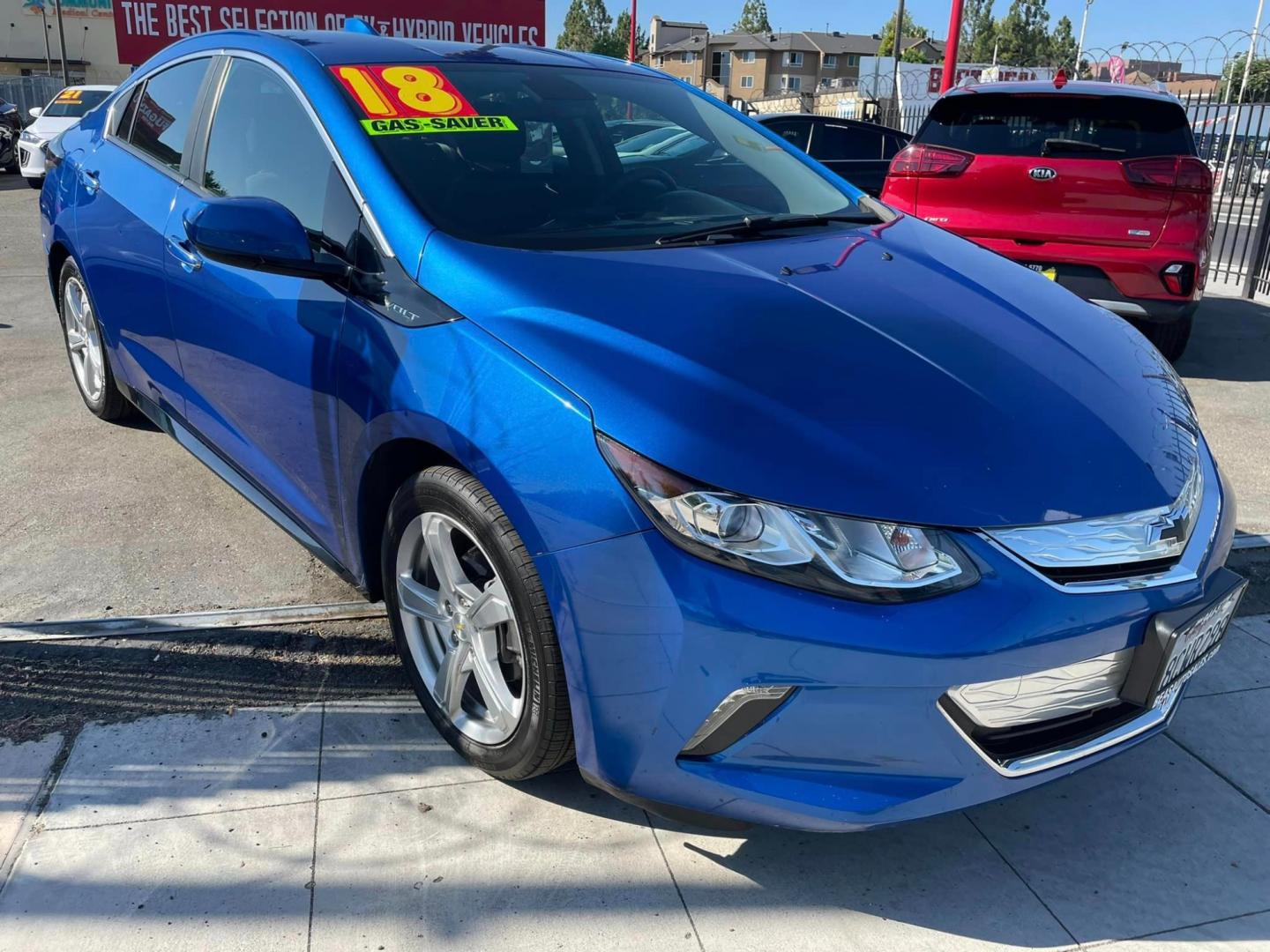 2018 BLUE /BLACK Chevrolet Volt (1G1RC6S57JU) , located at 744 E Miner Ave, Stockton, CA, 95202, (209) 944-5770, 37.956863, -121.282082 - PLUS TAXES AND FEES - Photo#0