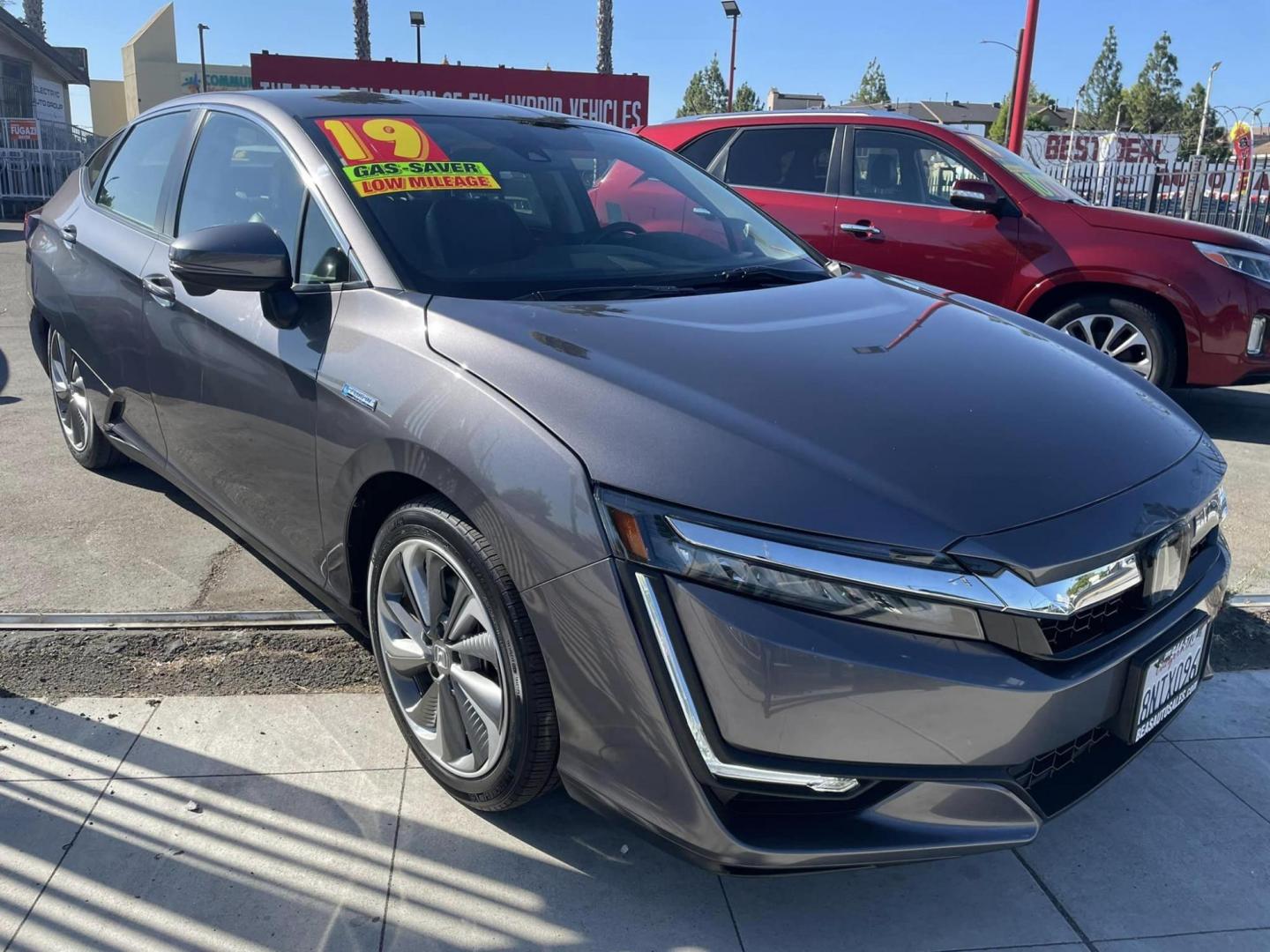 2019 Honda Clarity Touring Plug-In Hybrid (JHMZC5F34KC) with an 1.5L L4 DOHC 16V HYBRID engine, CVT transmission, located at 744 E Miner Ave, Stockton, CA, 95202, (209) 944-5770, 37.956863, -121.282082 - PLUS TAXES AND FEES - Photo#0