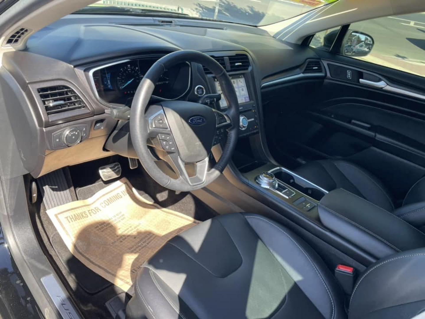 2018 BLACK /BLACK Ford Fusion Energi Titanium (3FA6P0SU1JR) with an 2.0L L4 DOHC 16V HYBRID engine, CVT transmission, located at 744 E Miner Ave, Stockton, CA, 95202, (209) 944-5770, 37.956863, -121.282082 - PPLUS TAXES AND FEES - Photo#7