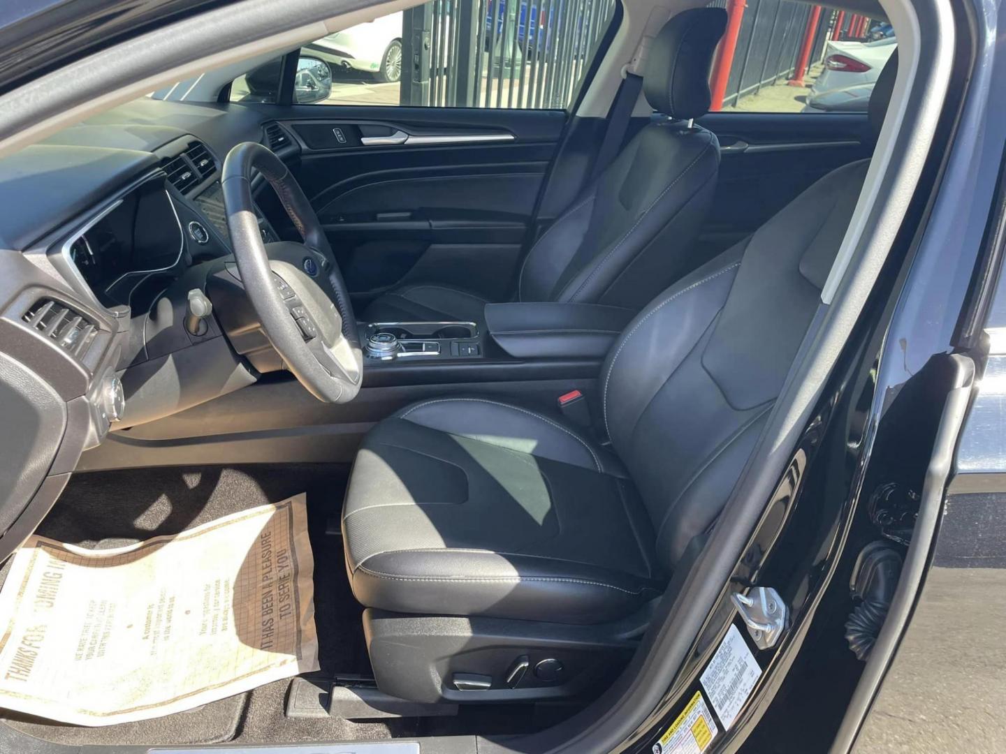 2018 BLACK /BLACK Ford Fusion Energi Titanium (3FA6P0SU1JR) with an 2.0L L4 DOHC 16V HYBRID engine, CVT transmission, located at 744 E Miner Ave, Stockton, CA, 95202, (209) 944-5770, 37.956863, -121.282082 - PPLUS TAXES AND FEES - Photo#6