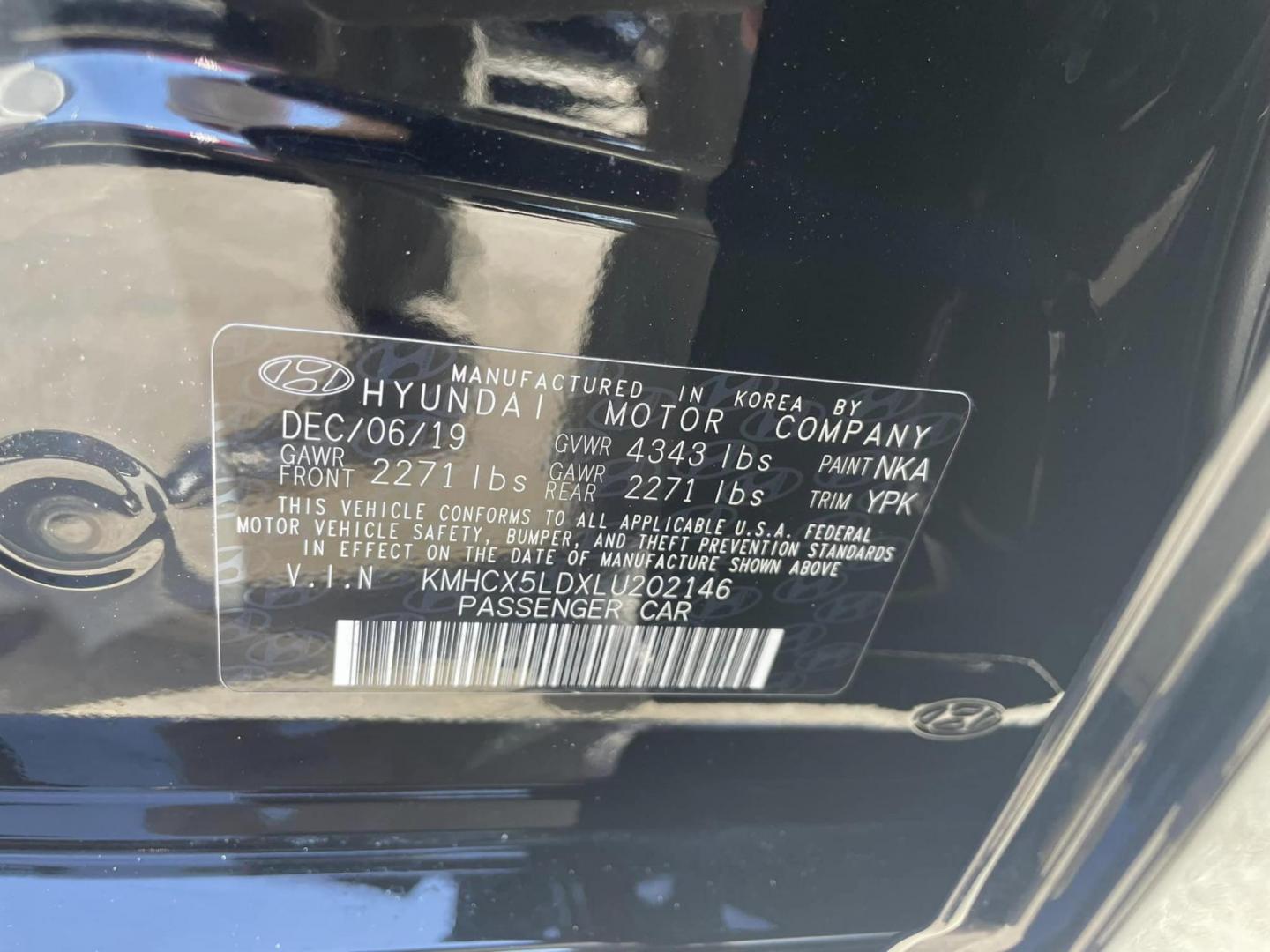 2020 BLACK /BLACK Hyundai Ioniq Plug-In Hybrid Limited (KMHCX5LDXLU) with an 1.6L L4 DOHC 16V HYBRID engine, 6A transmission, located at 744 E Miner Ave, Stockton, CA, 95202, (209) 944-5770, 37.956863, -121.282082 - PLUS TAXES AND FEES - Photo#16