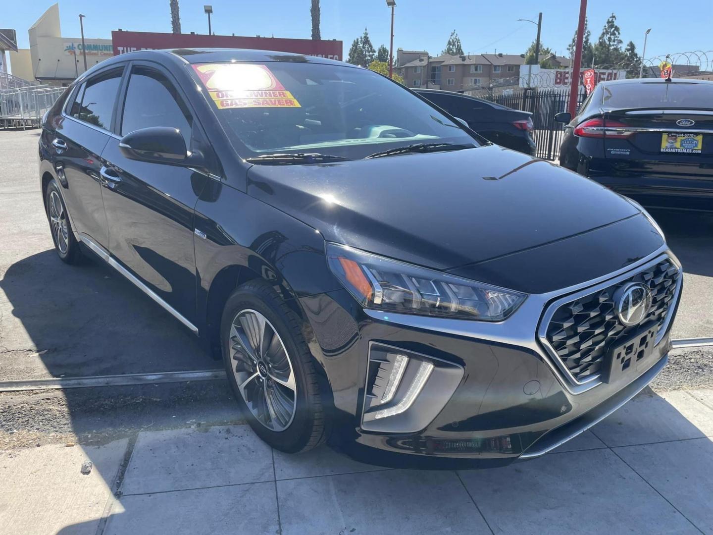 2020 BLACK /BLACK Hyundai Ioniq Plug-In Hybrid Limited (KMHCX5LDXLU) with an 1.6L L4 DOHC 16V HYBRID engine, 6A transmission, located at 744 E Miner Ave, Stockton, CA, 95202, (209) 944-5770, 37.956863, -121.282082 - PLUS TAXES AND FEES - Photo#0