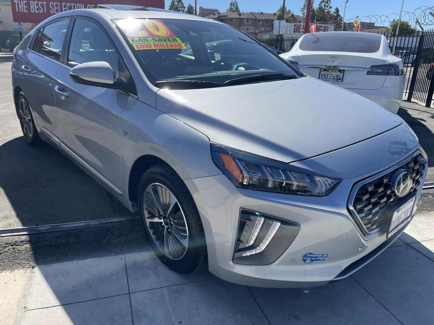 2020 SILVER Hyundai Ioniq Plug-In Hybrid Limited (KMHCX5LD2LU) with an 1.6L L4 DOHC 16V HYBRID engine, 6A transmission, located at 744 E Miner Ave, Stockton, CA, 95202, (209) 944-5770, 37.956863, -121.282082 - Photo#0