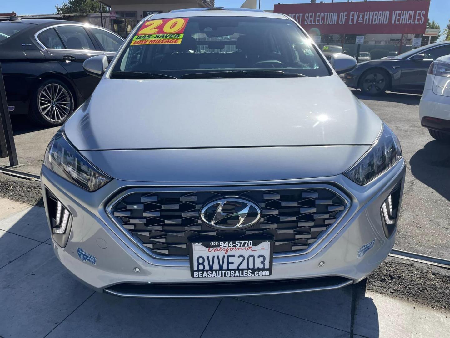 2020 SILVER Hyundai Ioniq Plug-In Hybrid Limited (KMHCX5LD2LU) with an 1.6L L4 DOHC 16V HYBRID engine, 6A transmission, located at 744 E Miner Ave, Stockton, CA, 95202, (209) 944-5770, 37.956863, -121.282082 - Photo#2