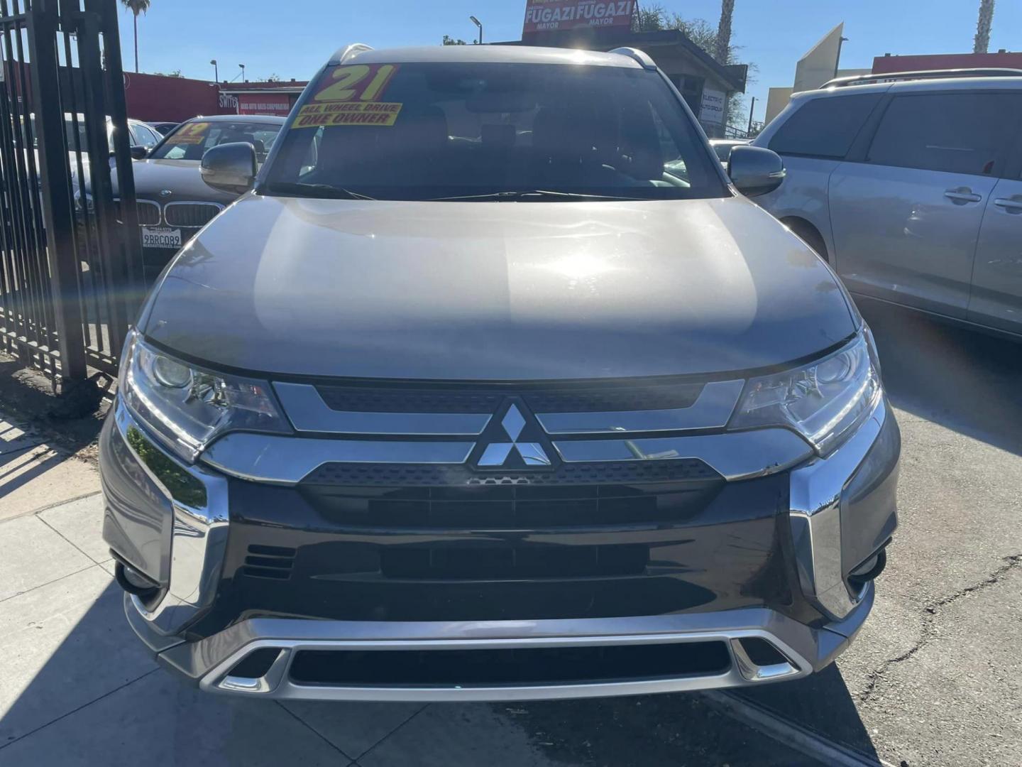 2021 DARK GRAY Mitsubishi Outlander PHEV SEL (JA4J2VA73MZ) with an 2.0L L4 DOHC 16V HYBRID engine, 1A transmission, located at 744 E Miner Ave, Stockton, CA, 95202, (209) 944-5770, 37.956863, -121.282082 - PLUS TAXES AND FEES - Photo#2