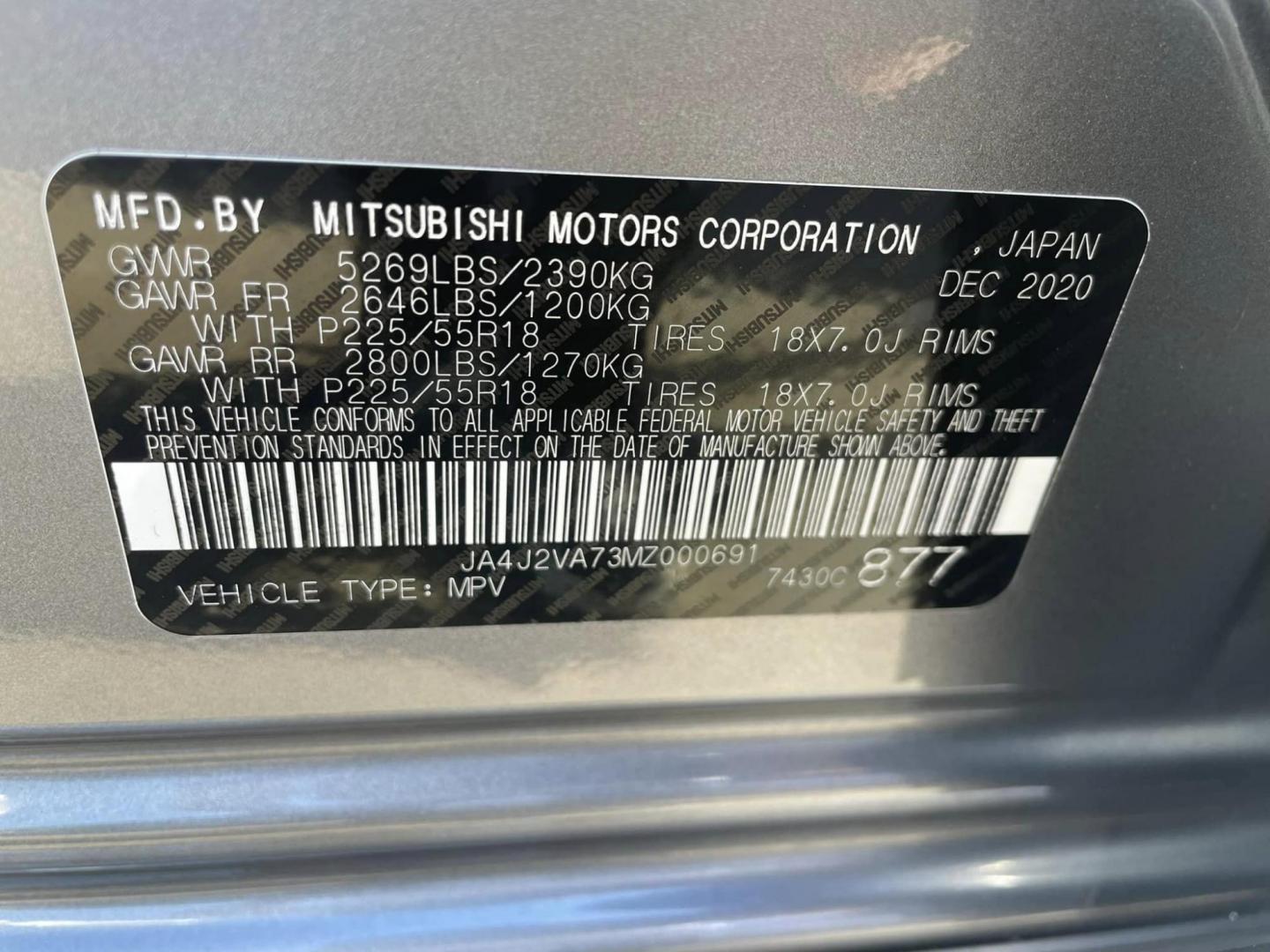 2021 DARK GRAY Mitsubishi Outlander PHEV SEL (JA4J2VA73MZ) with an 2.0L L4 DOHC 16V HYBRID engine, 1A transmission, located at 744 E Miner Ave, Stockton, CA, 95202, (209) 944-5770, 37.956863, -121.282082 - PLUS TAXES AND FEES - Photo#14