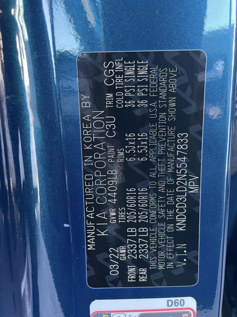 2022 Kia Niro Plug In Hybrid EX (KNDCD3LD2N5) , 6A transmission, located at 744 E Miner Ave, Stockton, CA, 95202, (209) 944-5770, 37.956863, -121.282082 - PLUS TAXES AND FEES - Photo#12