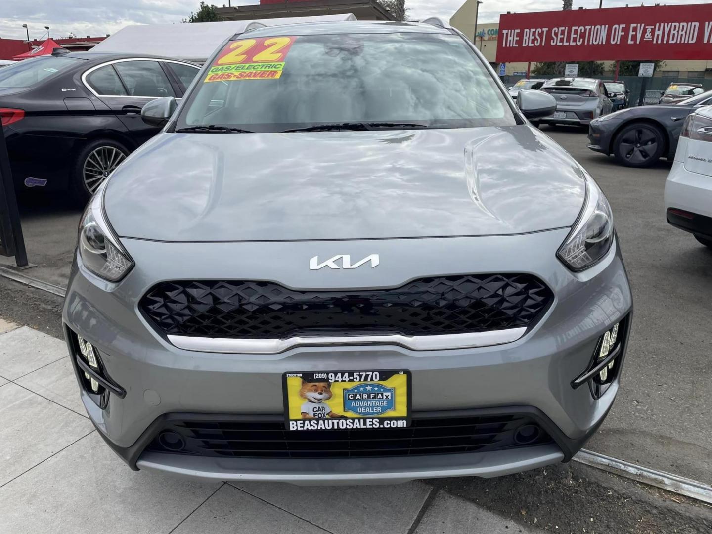 2022 DARK GRAY Kia Niro Plug In Hybrid LXS (KNDCM3LD1N5) , 6A transmission, located at 744 E Miner Ave, Stockton, CA, 95202, (209) 944-5770, 37.956863, -121.282082 - PLUS TAXES AND FEE - Photo#2