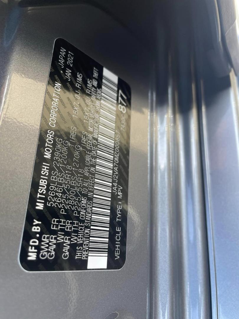 2021 DARK GRAY Mitsubishi Outlander PHEV SEL (JA4J2VA70MZ) with an 2.0L L4 DOHC 16V HYBRID engine, 1A transmission, located at 744 E Miner Ave, Stockton, CA, 95202, (209) 944-5770, 37.956863, -121.282082 - Photo#13