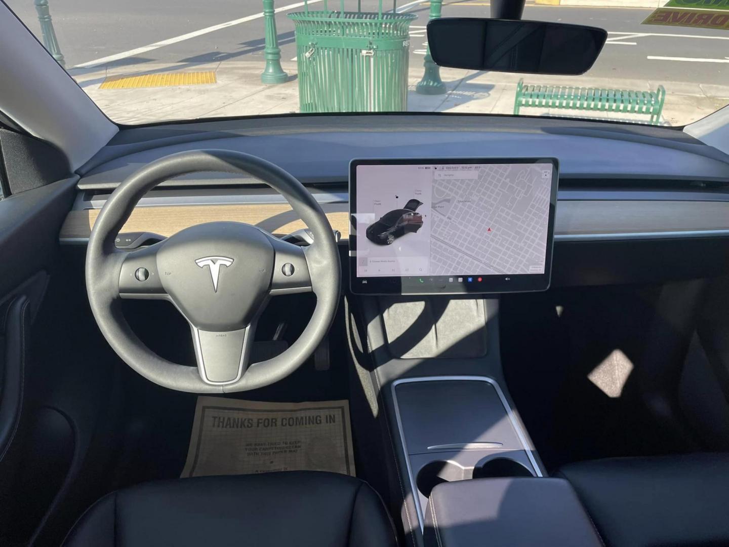 2021 BLACK /BLACK Tesla Model Y Long Range AWD (5YJYGAEE4MF) with an ELECTRIC engine, 1A transmission, located at 744 E Miner Ave, Stockton, CA, 95202, (209) 944-5770, 37.956863, -121.282082 - PLUS TAXES AND FEES - Photo#8