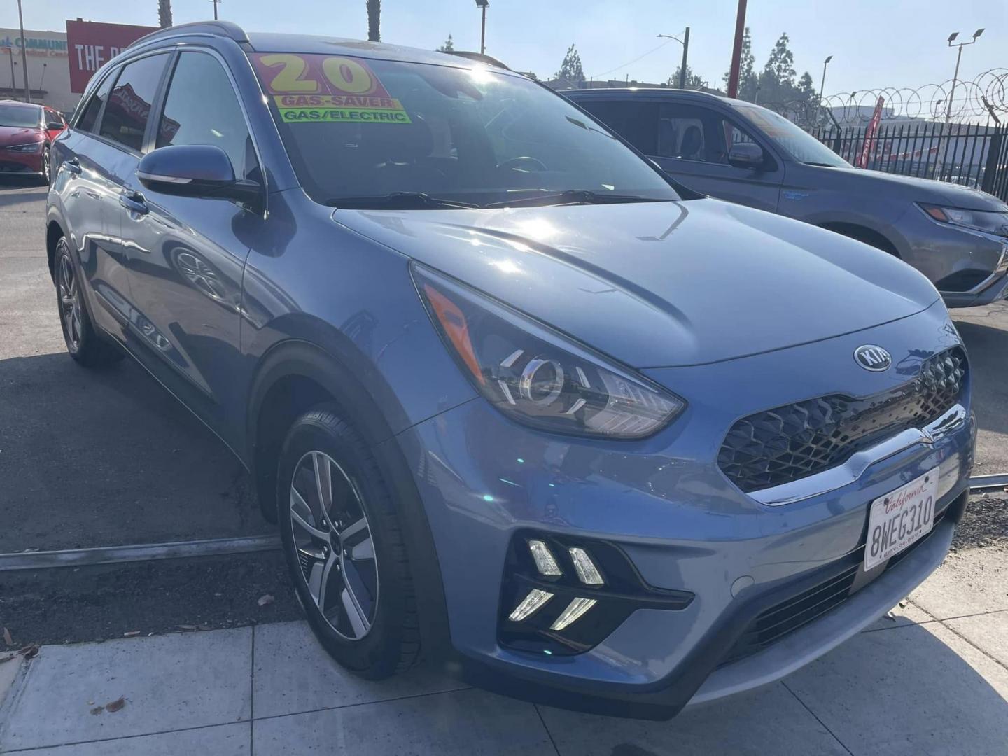 2020 Blue Kia Niro Plug In Hybrid EX (KNDCD3LD4L5) , 6A transmission, located at 744 E Miner Ave, Stockton, CA, 95202, (209) 944-5770, 37.956863, -121.282082 - PLUS TAXES AND FEES - Photo#1