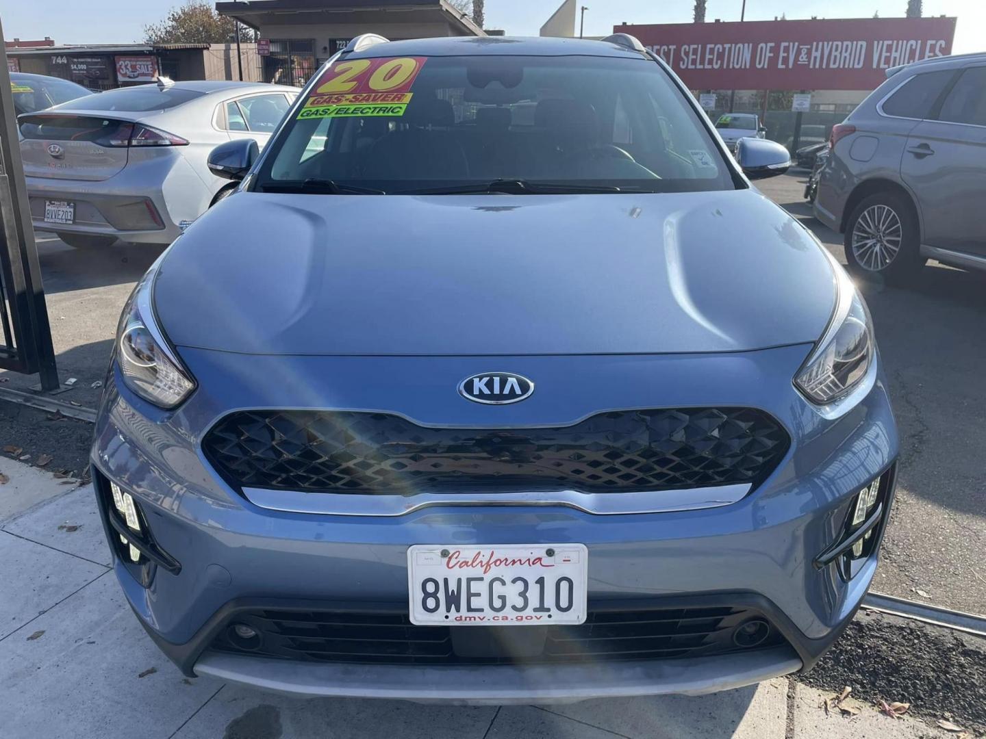 2020 Blue Kia Niro Plug In Hybrid EX (KNDCD3LD4L5) , 6A transmission, located at 744 E Miner Ave, Stockton, CA, 95202, (209) 944-5770, 37.956863, -121.282082 - PLUS TAXES AND FEES - Photo#2