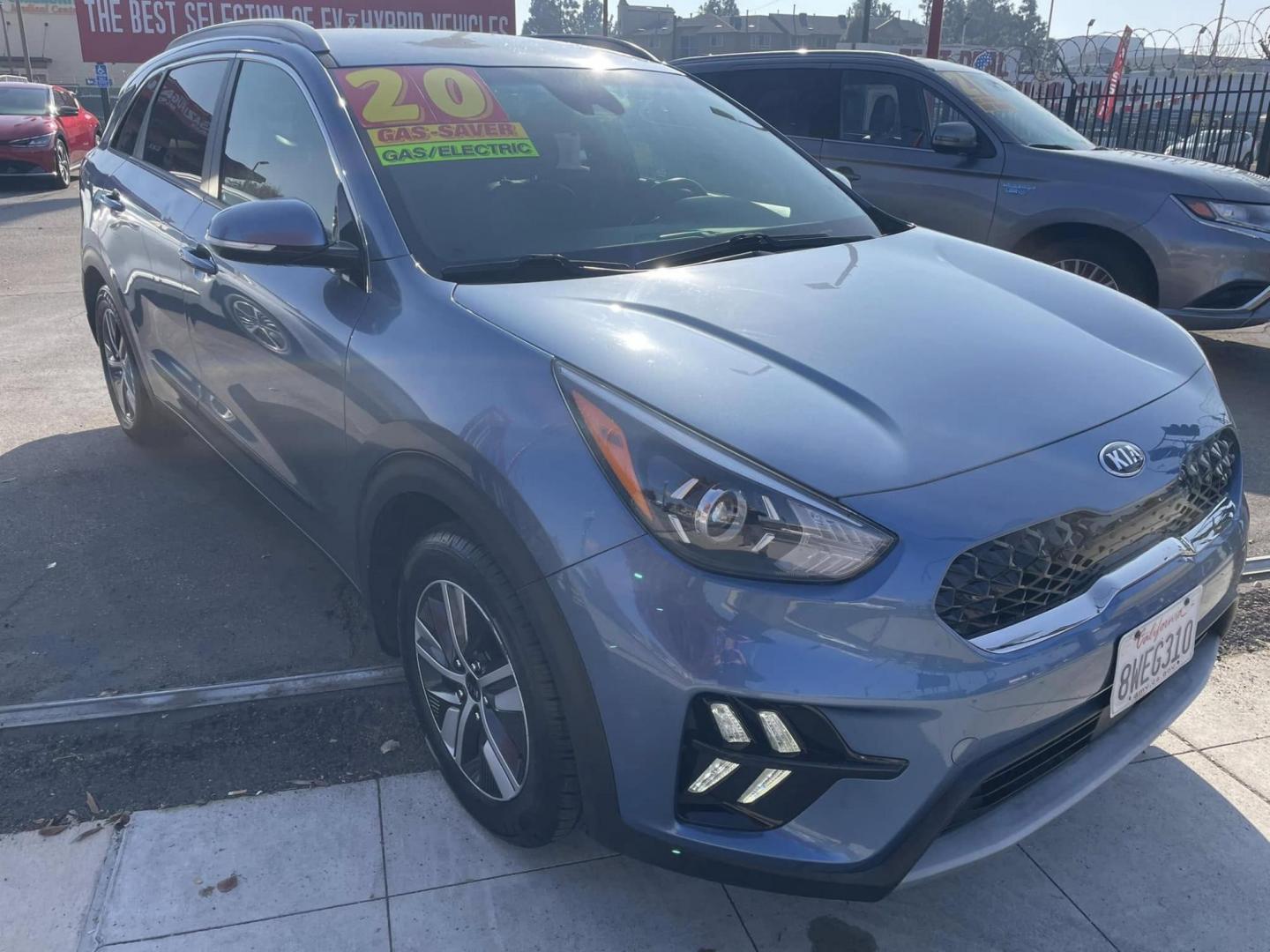 2020 Blue Kia Niro Plug In Hybrid EX (KNDCD3LD4L5) , 6A transmission, located at 744 E Miner Ave, Stockton, CA, 95202, (209) 944-5770, 37.956863, -121.282082 - PLUS TAXES AND FEES - Photo#0