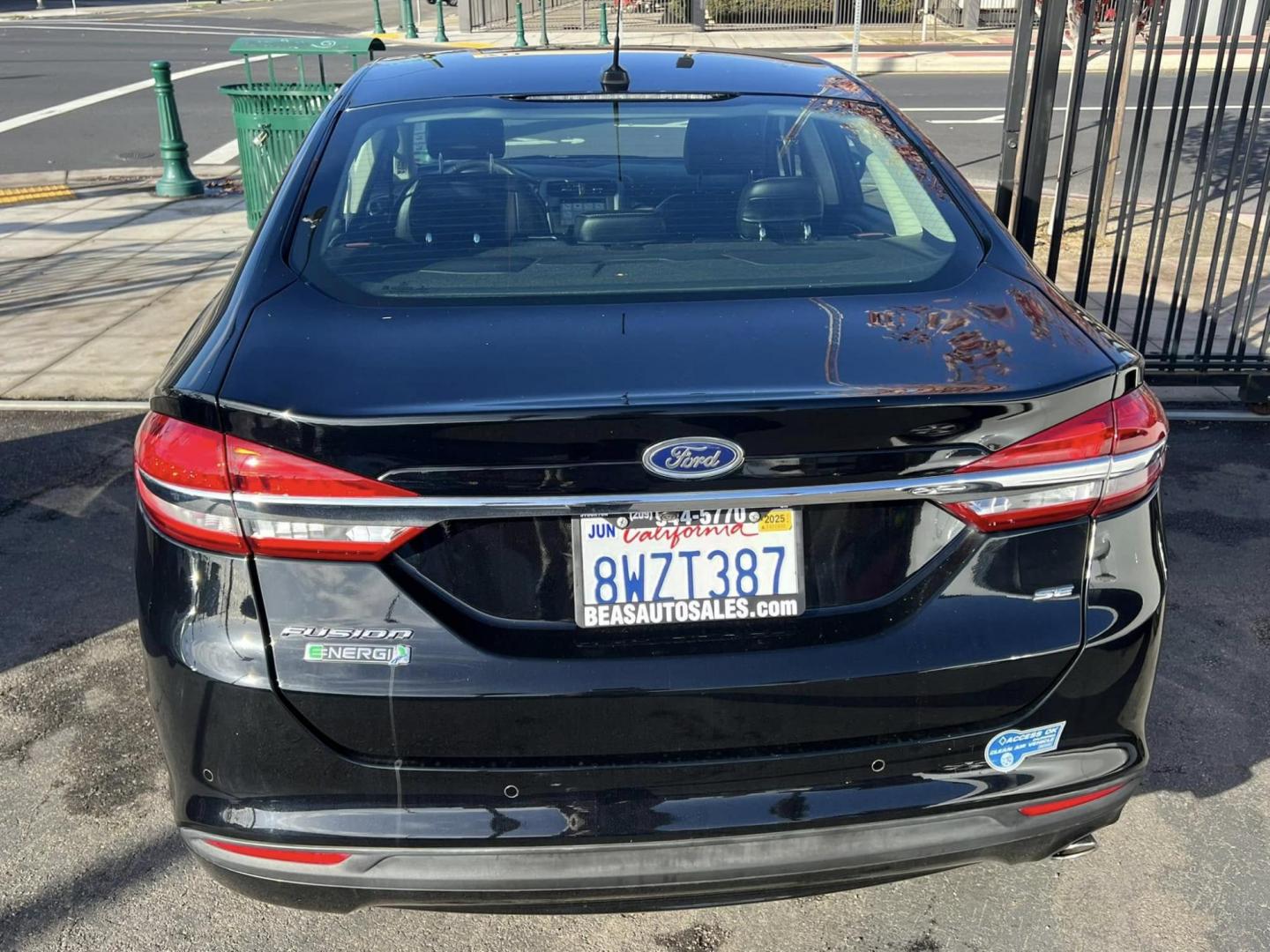 2018 BLACK Ford Fusion Energi SE (3FA6P0PU4JR) with an 2.0L L4 DOHC 16V HYBRID engine, CVT transmission, located at 744 E Miner Ave, Stockton, CA, 95202, (209) 944-5770, 37.956863, -121.282082 - PLUS TAXES AND FEES - Photo#10