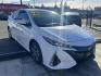 2021 WHITE Toyota Prius Prime LE (JTDKAMFP6M3) with an 1.8L L4 DOHC 16V HYBRID engine, CVT transmission, located at 744 E Miner Ave, Stockton, CA, 95202, (209) 944-5770, 37.956863, -121.282082 - PLUS TAXES AND FEES - Photo#0