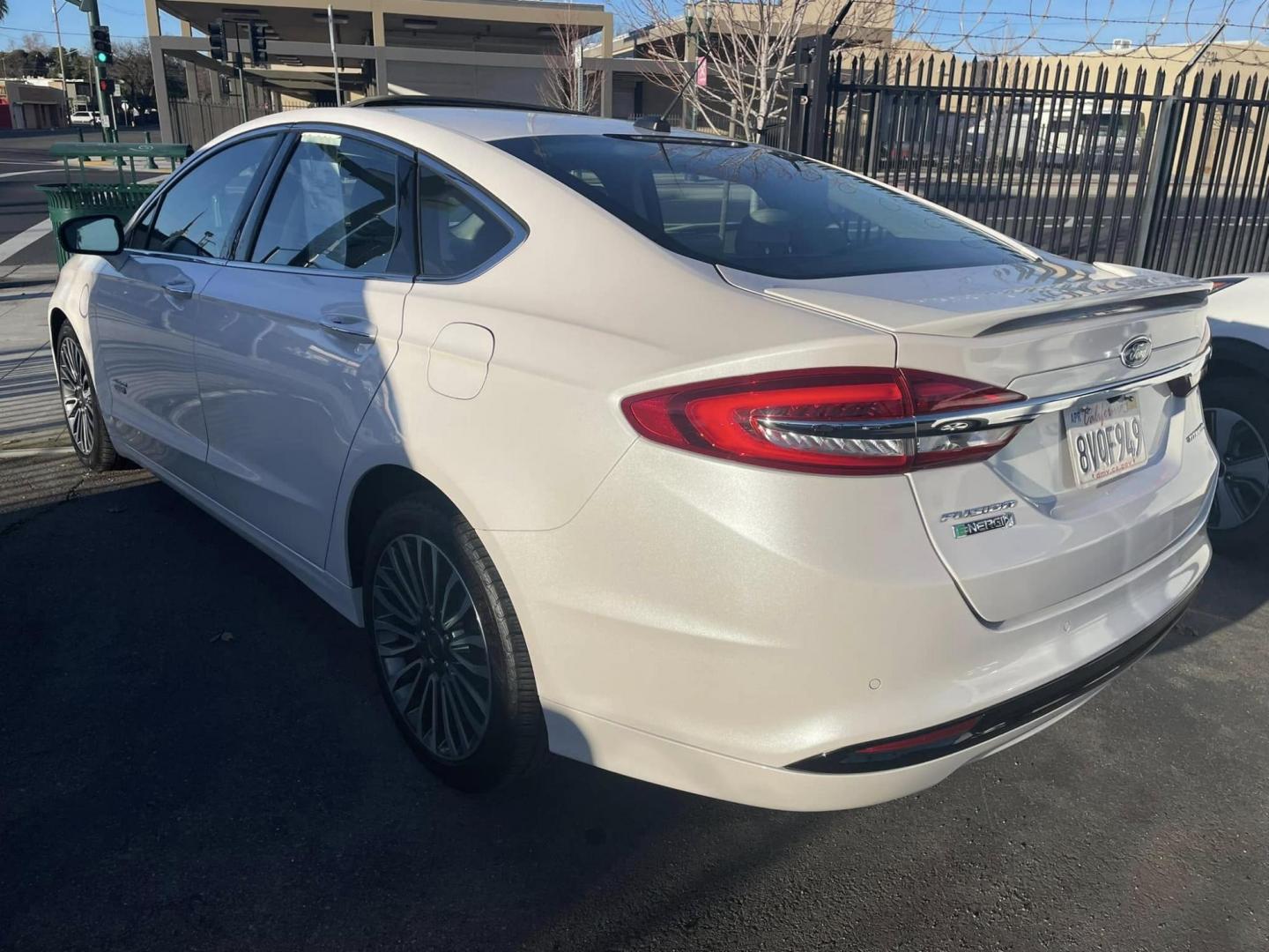 2018 WHITE Ford Fusion Energi Titanium (3FA6P0SUXJR) with an 2.0L L4 DOHC 16V HYBRID engine, CVT transmission, located at 744 E Miner Ave, Stockton, CA, 95202, (209) 944-5770, 37.956863, -121.282082 - Photo#11