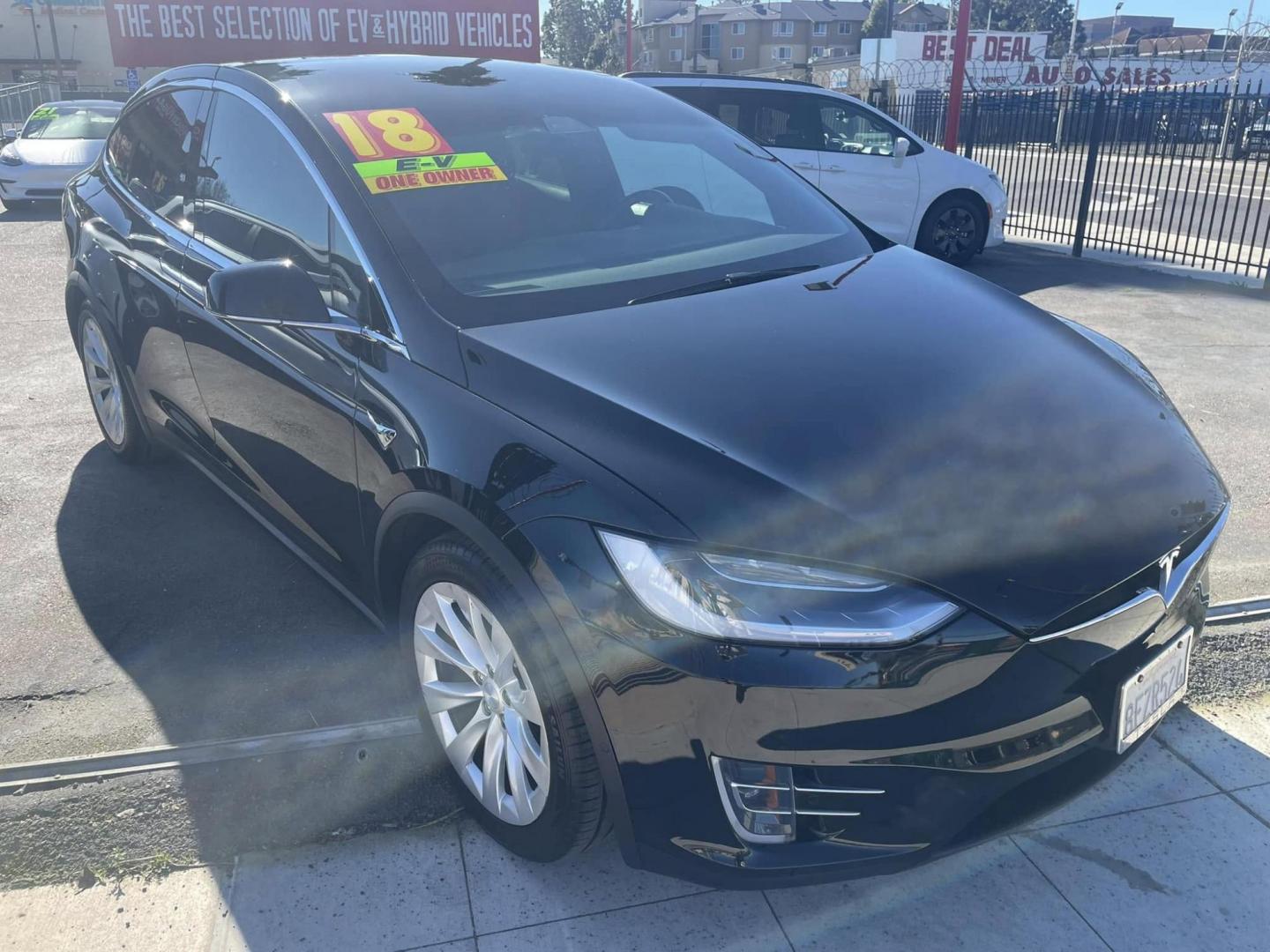 2018 BLACK Tesla Model X 90D (5YJXCBE26JF) with an ELECTRIC engine, 1A transmission, located at 744 E Miner Ave, Stockton, CA, 95202, (209) 944-5770, 37.956863, -121.282082 - Photo#1