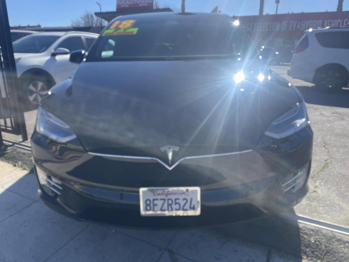 2018 BLACK Tesla Model X 90D (5YJXCBE26JF) with an ELECTRIC engine, 1A transmission, located at 744 E Miner Ave, Stockton, CA, 95202, (209) 944-5770, 37.956863, -121.282082 - Photo#2