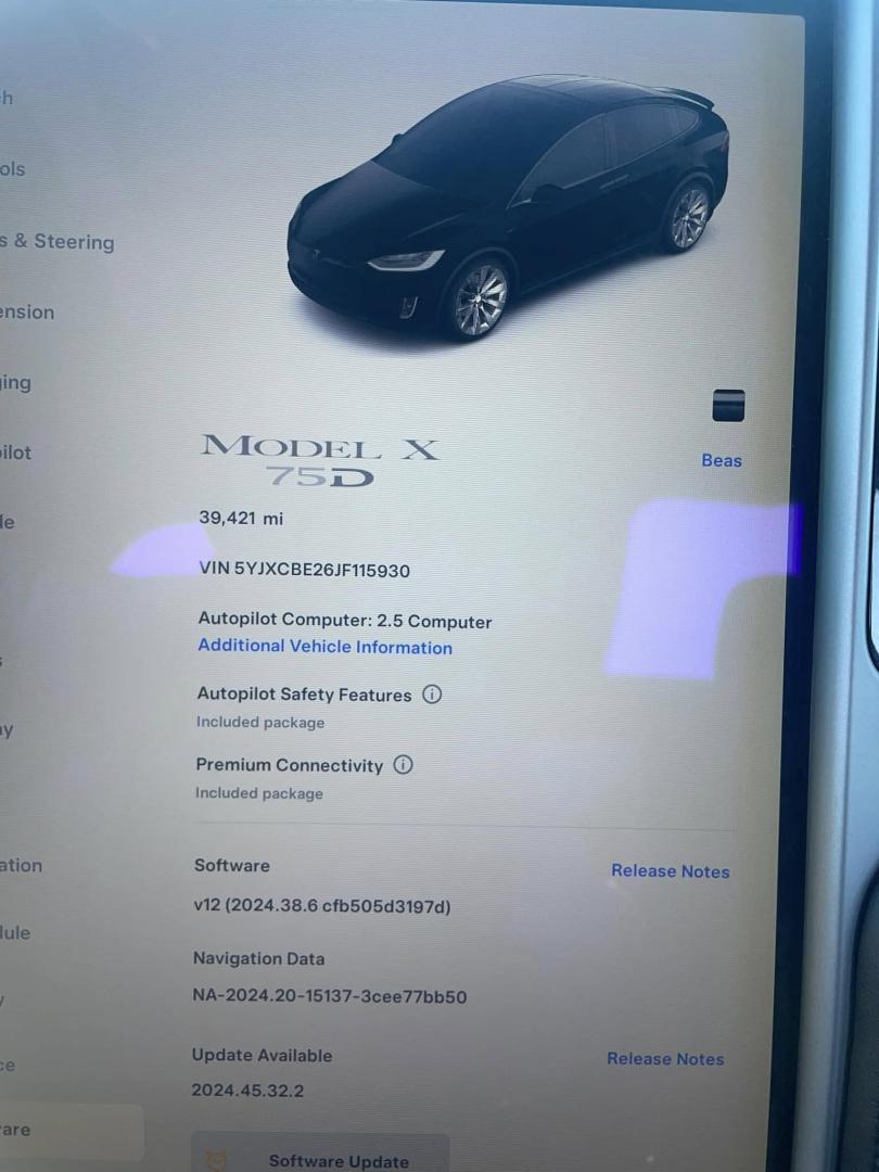 2018 BLACK Tesla Model X 90D (5YJXCBE26JF) with an ELECTRIC engine, 1A transmission, located at 744 E Miner Ave, Stockton, CA, 95202, (209) 944-5770, 37.956863, -121.282082 - Photo#19